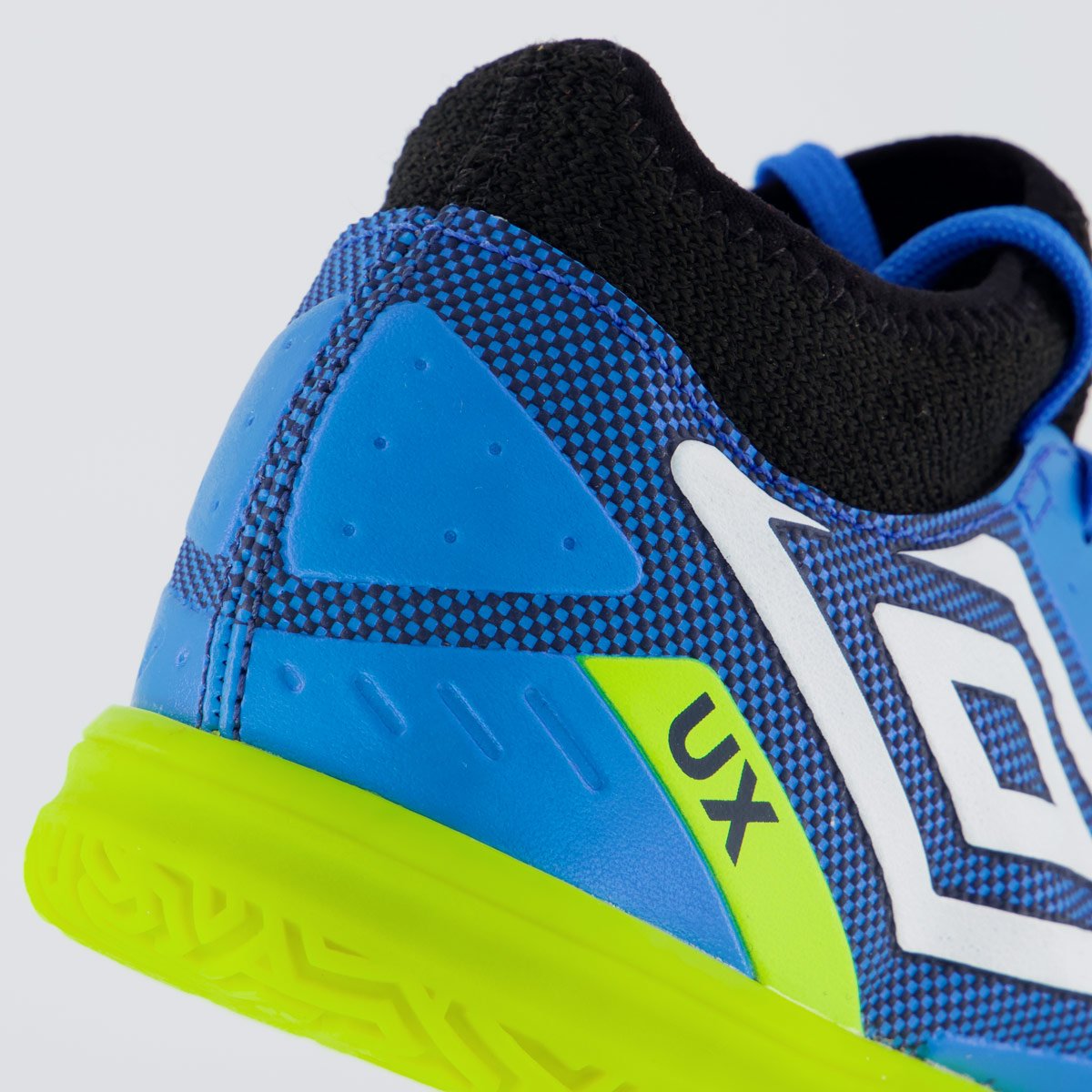 Chuteira Umbro Ux Futsal Juvenil Marinho e Verde Azul 6