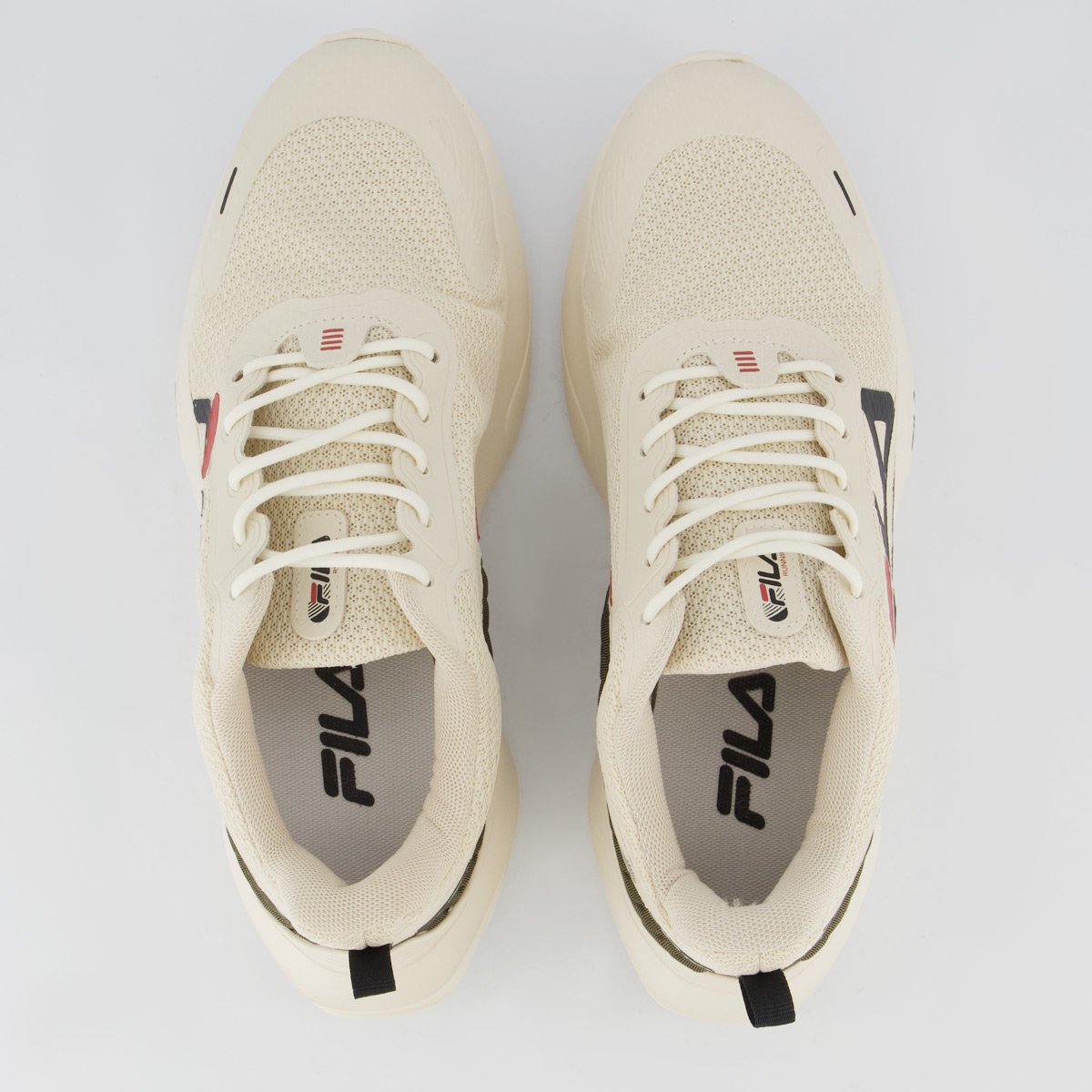 Tenis Fila Progress Lite Off-White e Verde Bege 4