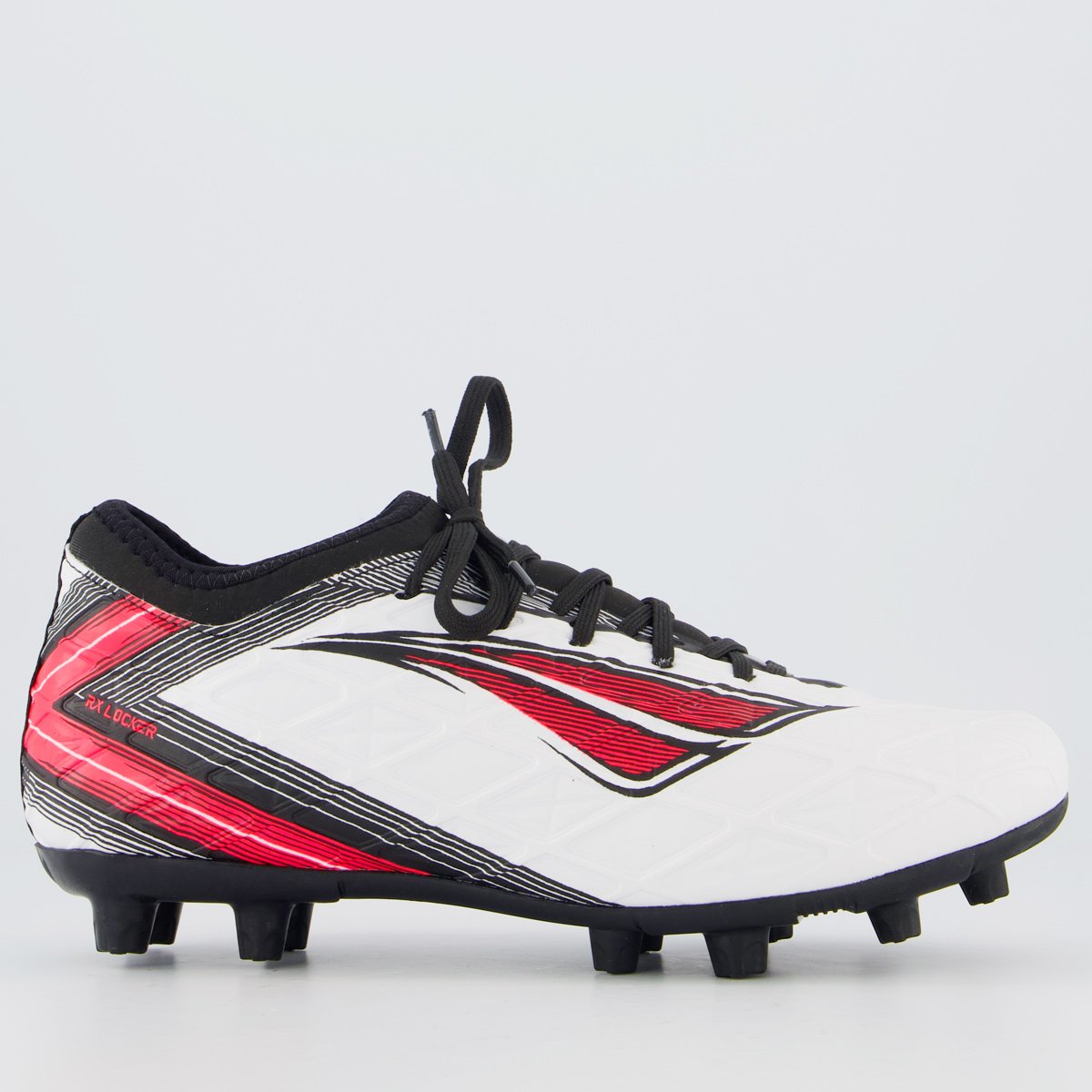 Chuteira Penalty Campo RX Locker Y-5 Branca e Preta