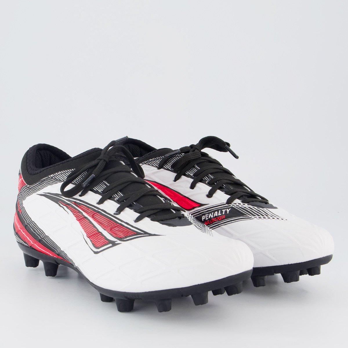 Chuteira Penalty Campo RX Locker Y-5 Branca e Preta Branco 2