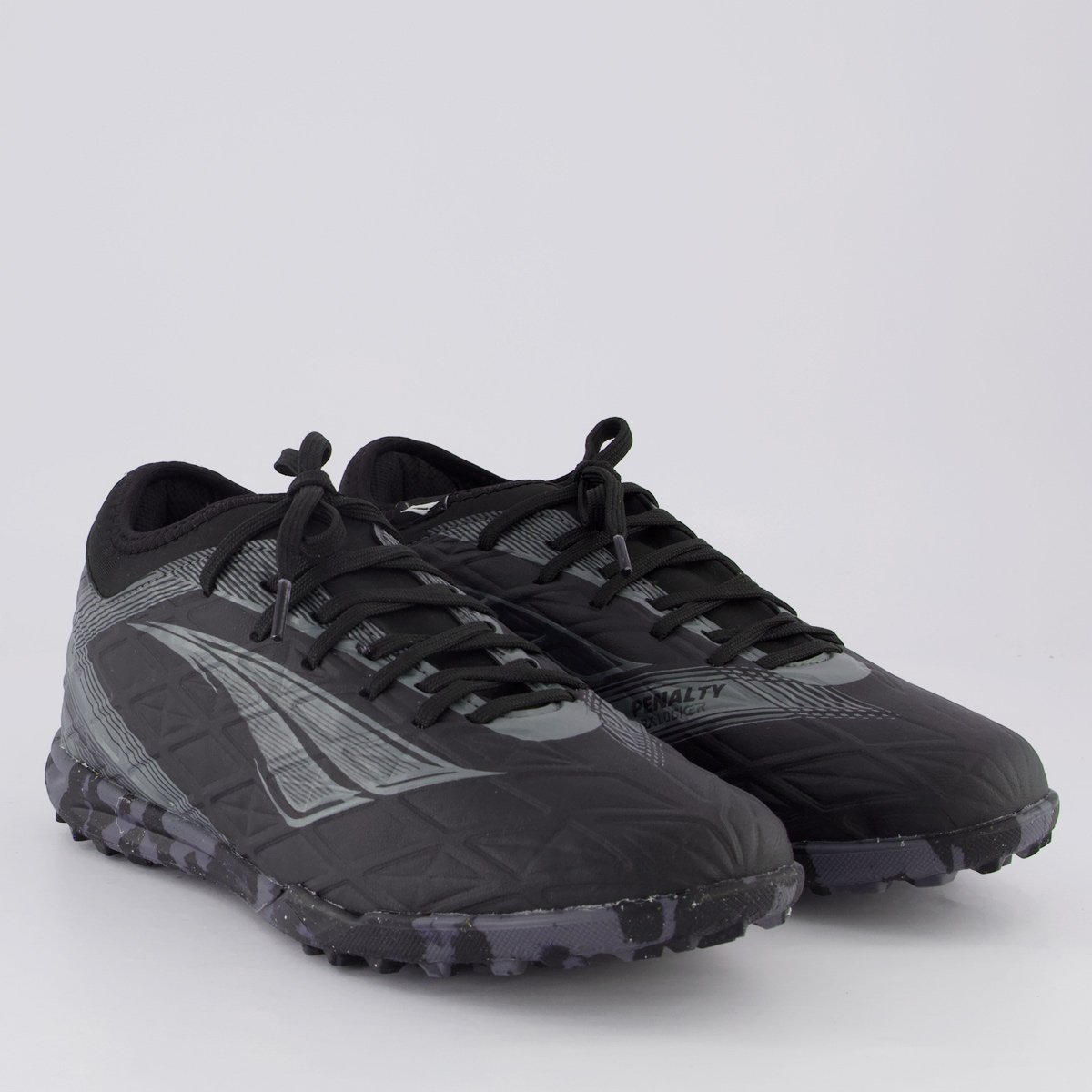 Chuteira Penalty RX Locker Y-5 Society Preta e Cinza Preto 2