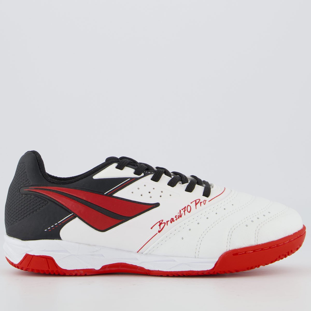 Chuteira Penalty Brasil 70 Pro Y-1 Futsal Juvenil Branca e Preta