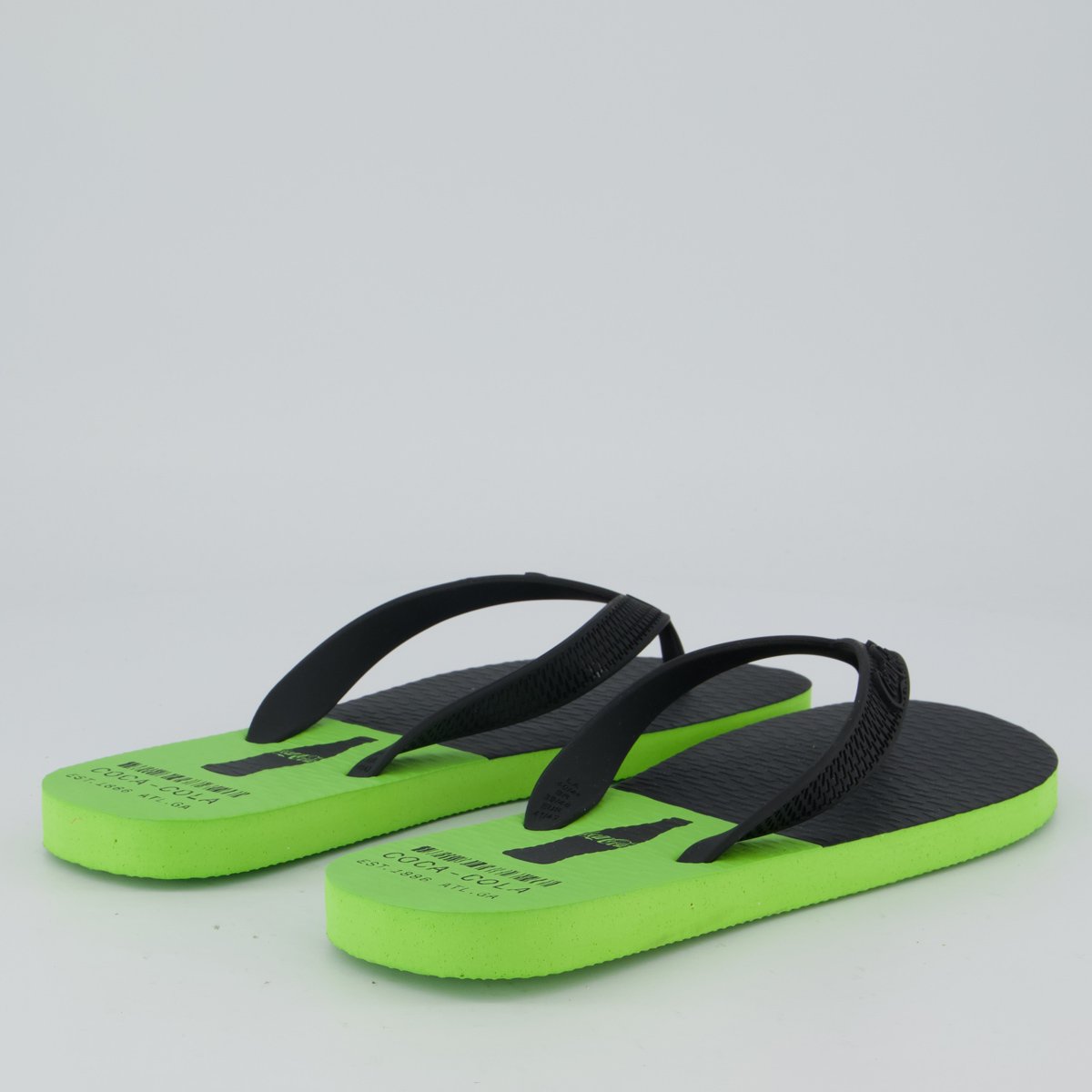 Chinelo Coca Cola Truist Verde e Preto Preto 4