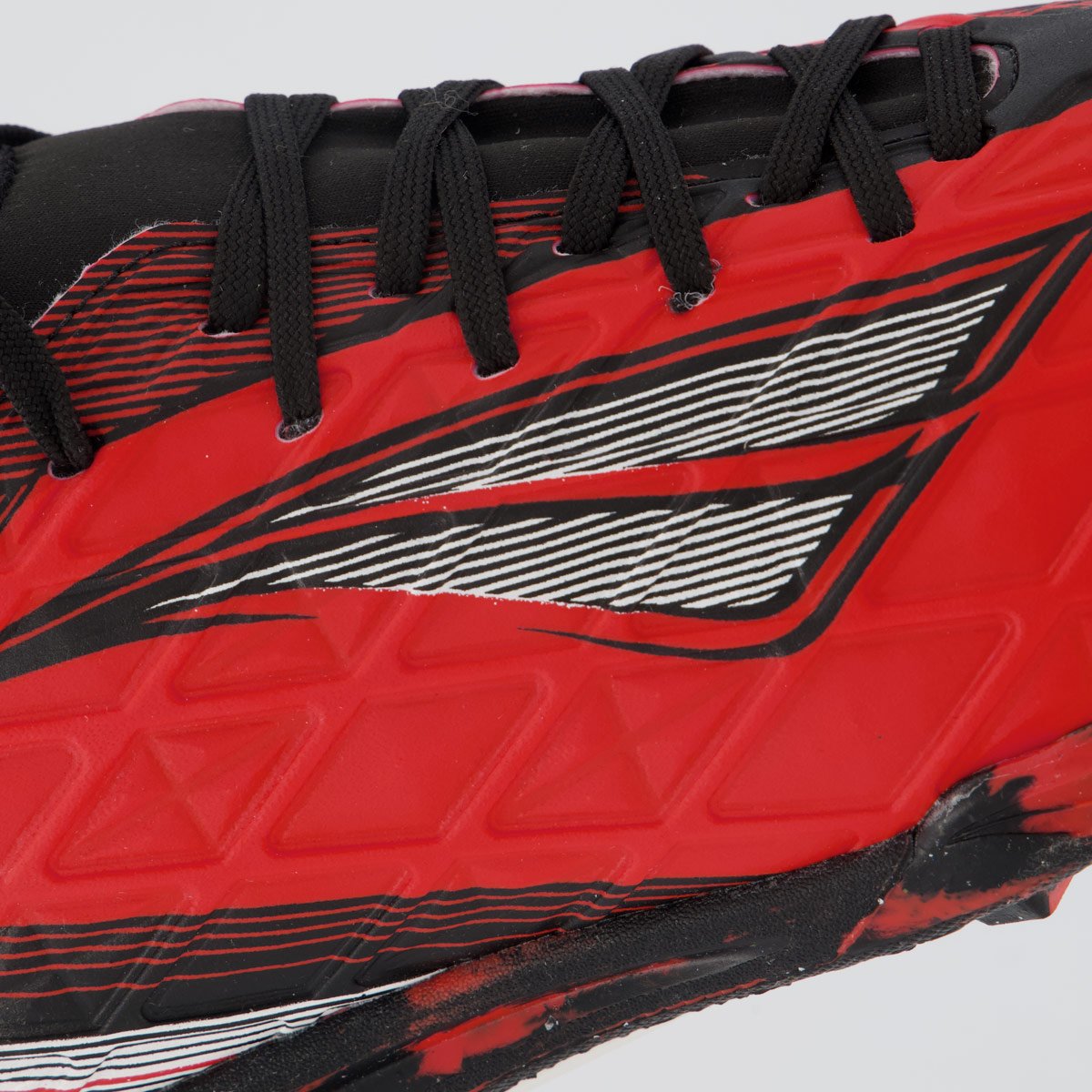 Chuteira Penalty RX Locker Y-5 Society Vermelha e Branca Vermelho 7