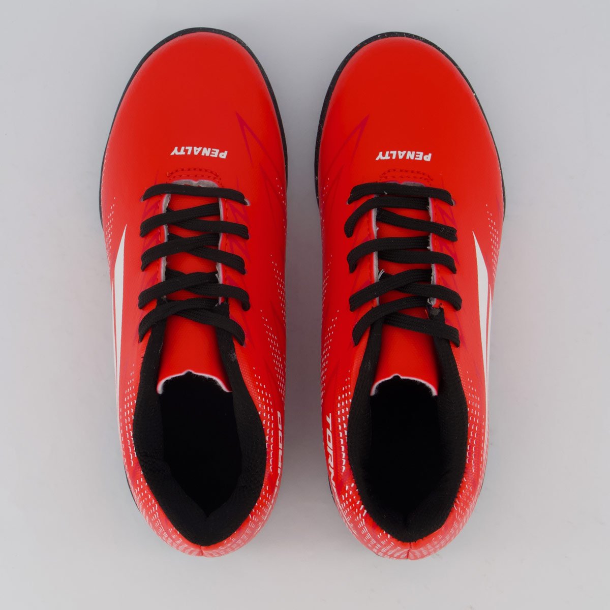 Chuteira Penalty Tornado Y-2 Futsal Juvenil Vermelha e Branca Vermelho 4