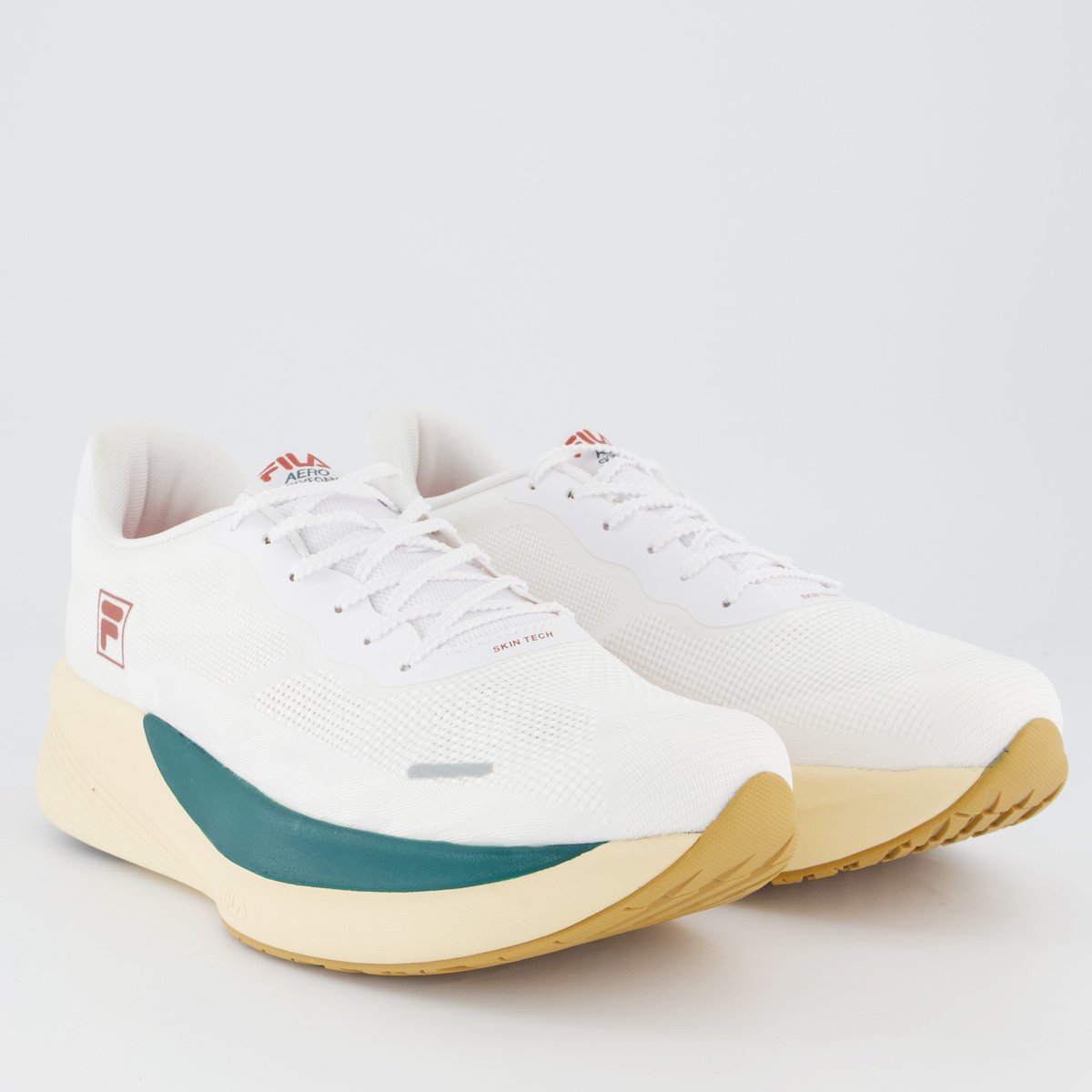 Tenis Fila Aero Skyfoam Branco e Verde Branco 2