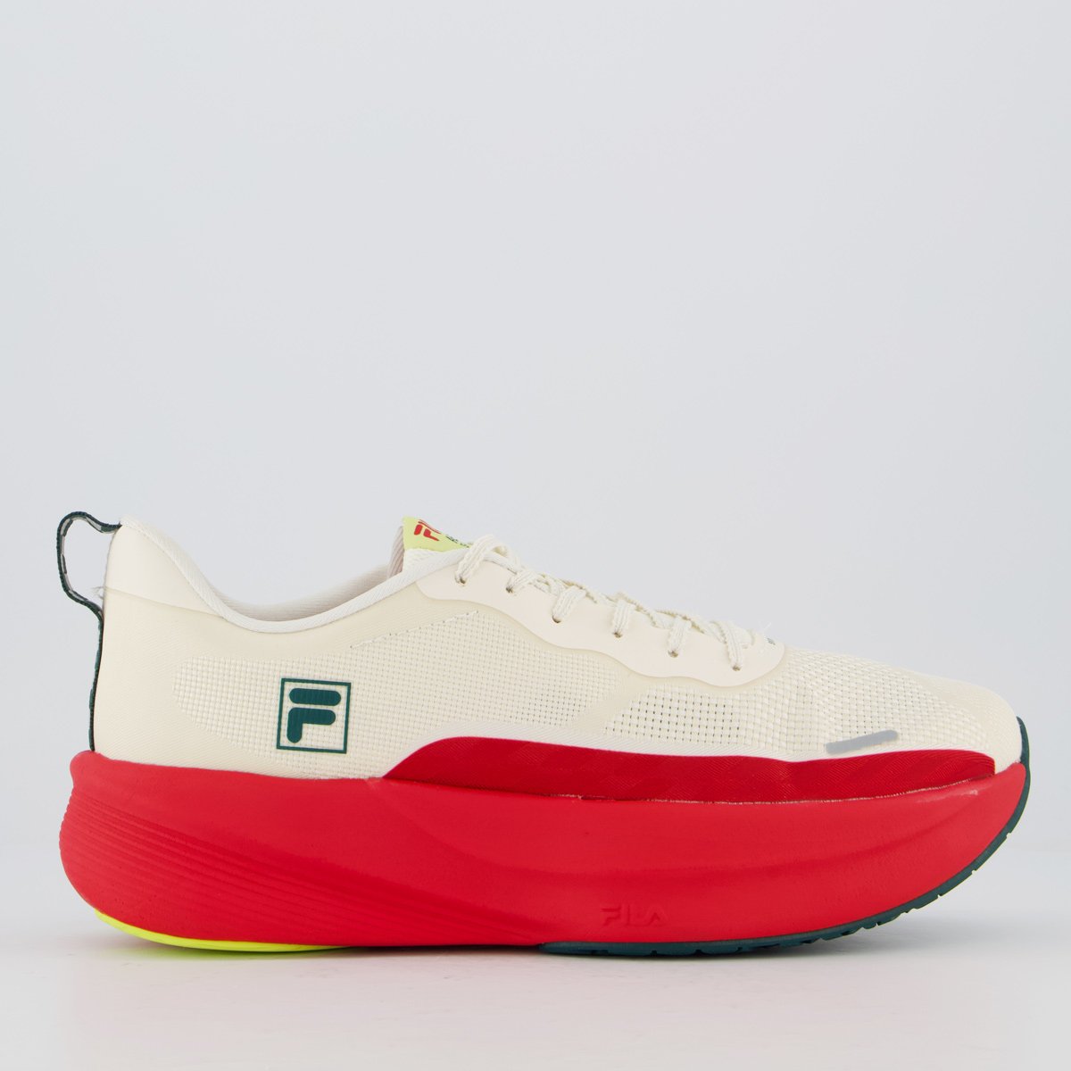 Tenis Fila Aero Skyfoam Bege e Vermelho