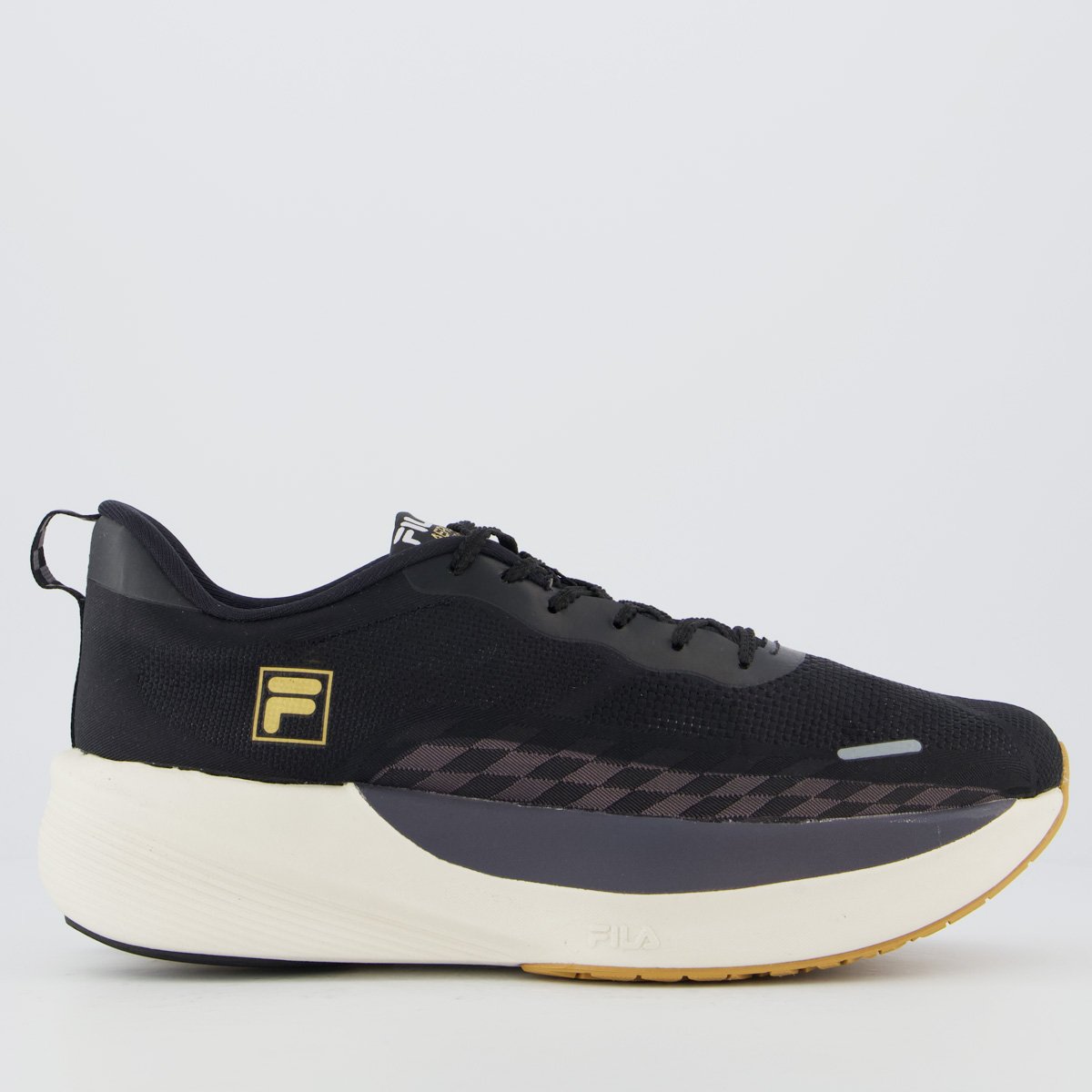 Tenis Fila Aero Skyfoam Preto e Dourado