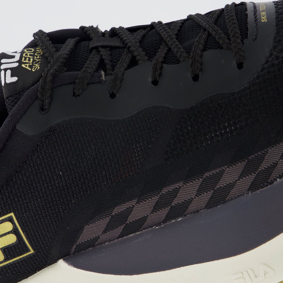 Tenis Fila Aero Skyfoam Preto e Dourado Preto 7