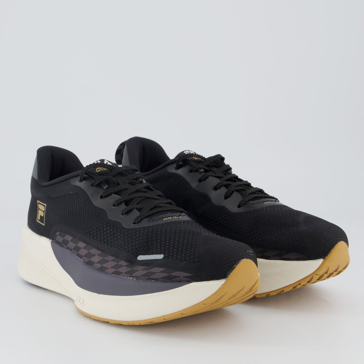 Tenis Fila Aero Skyfoam Feminino Preto e Dourado Preto 2