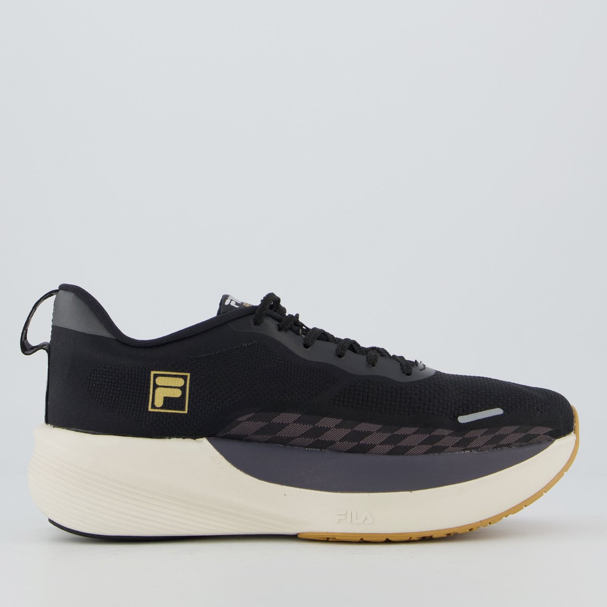 Tenis Fila Aero Skyfoam Feminino Preto e Dourado