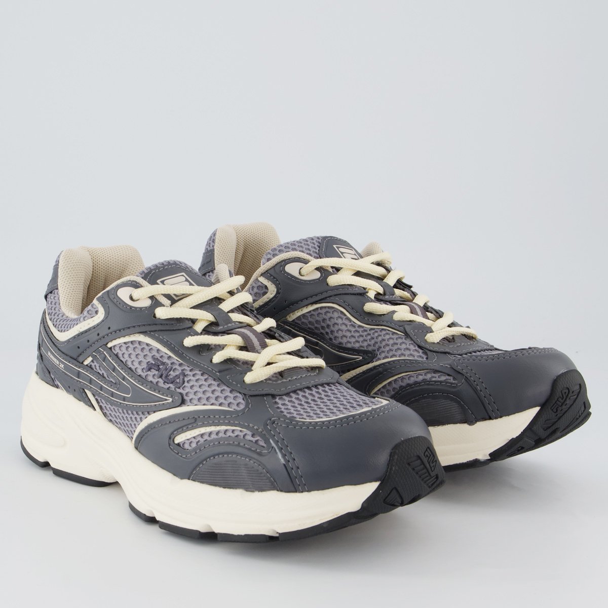 Tenis Fila Runner 2K Feminino Cinza e Bege Cinza 2