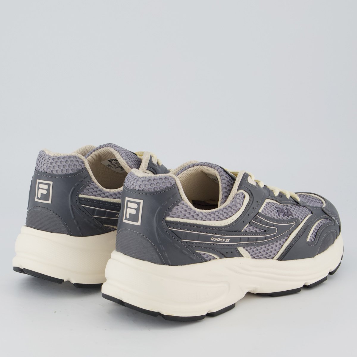 Tenis Fila Runner 2K Feminino Cinza e Bege Cinza 3