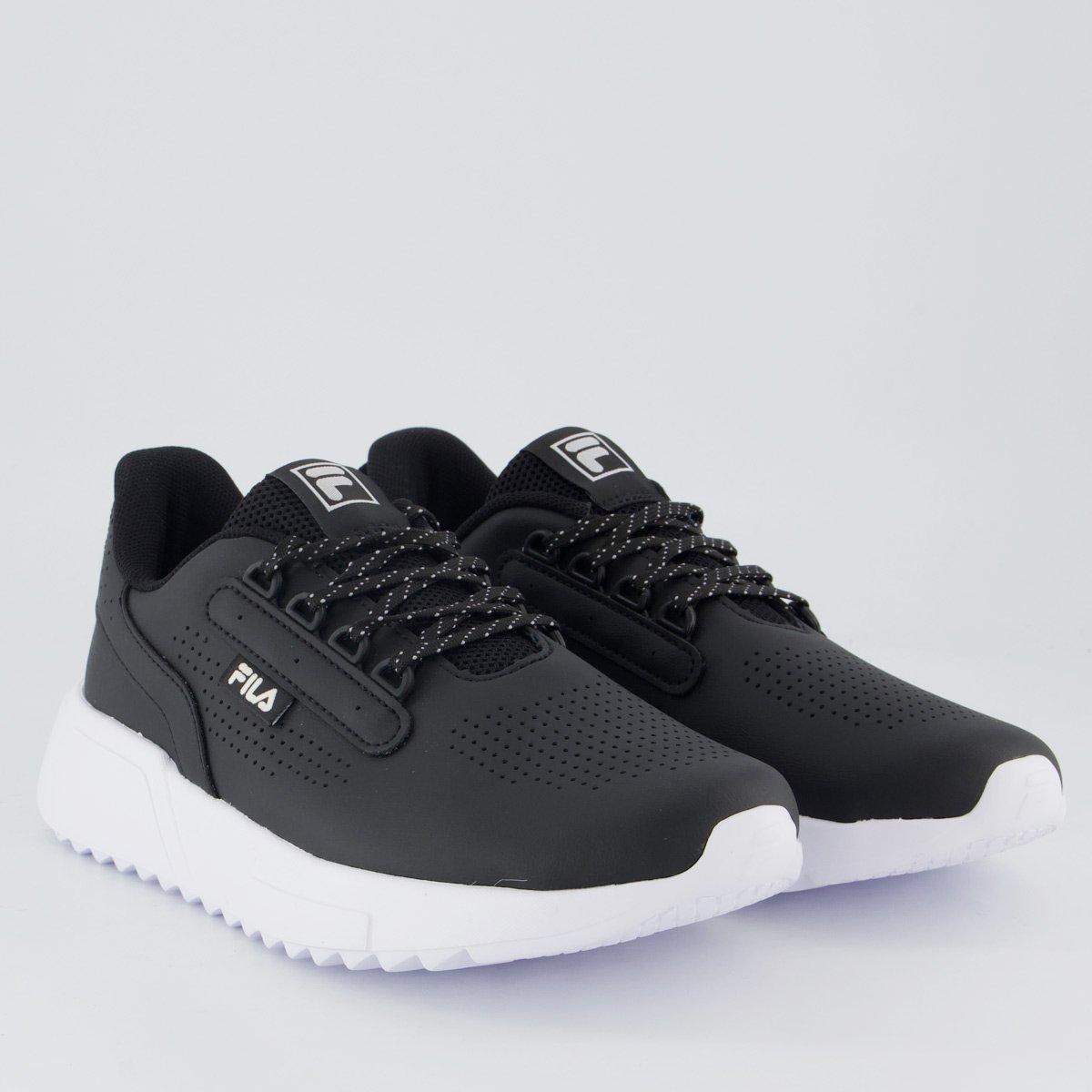 Tenis Fila Freestyle II Feminino Preto e Branco Preto 2