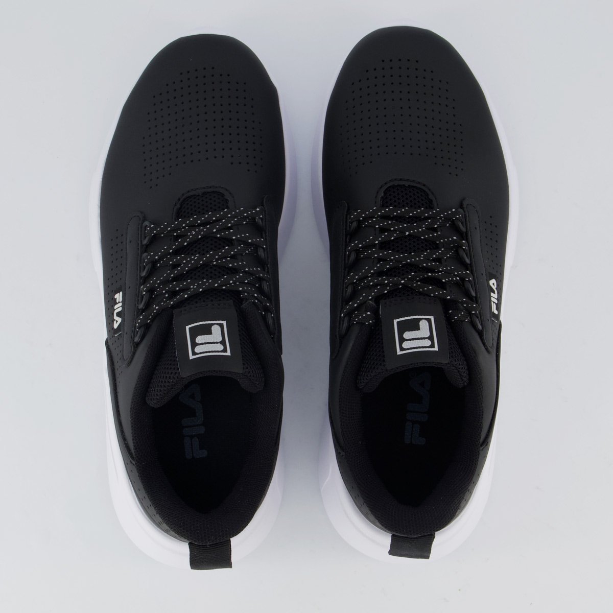 Tenis Fila Freestyle II Feminino Preto e Branco Preto 4