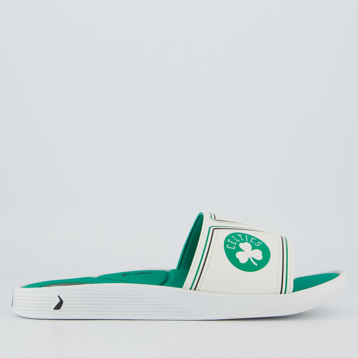 Chinelo Rider Slide Pump NBA Boston Celtics III Branco e Verde Branco 2