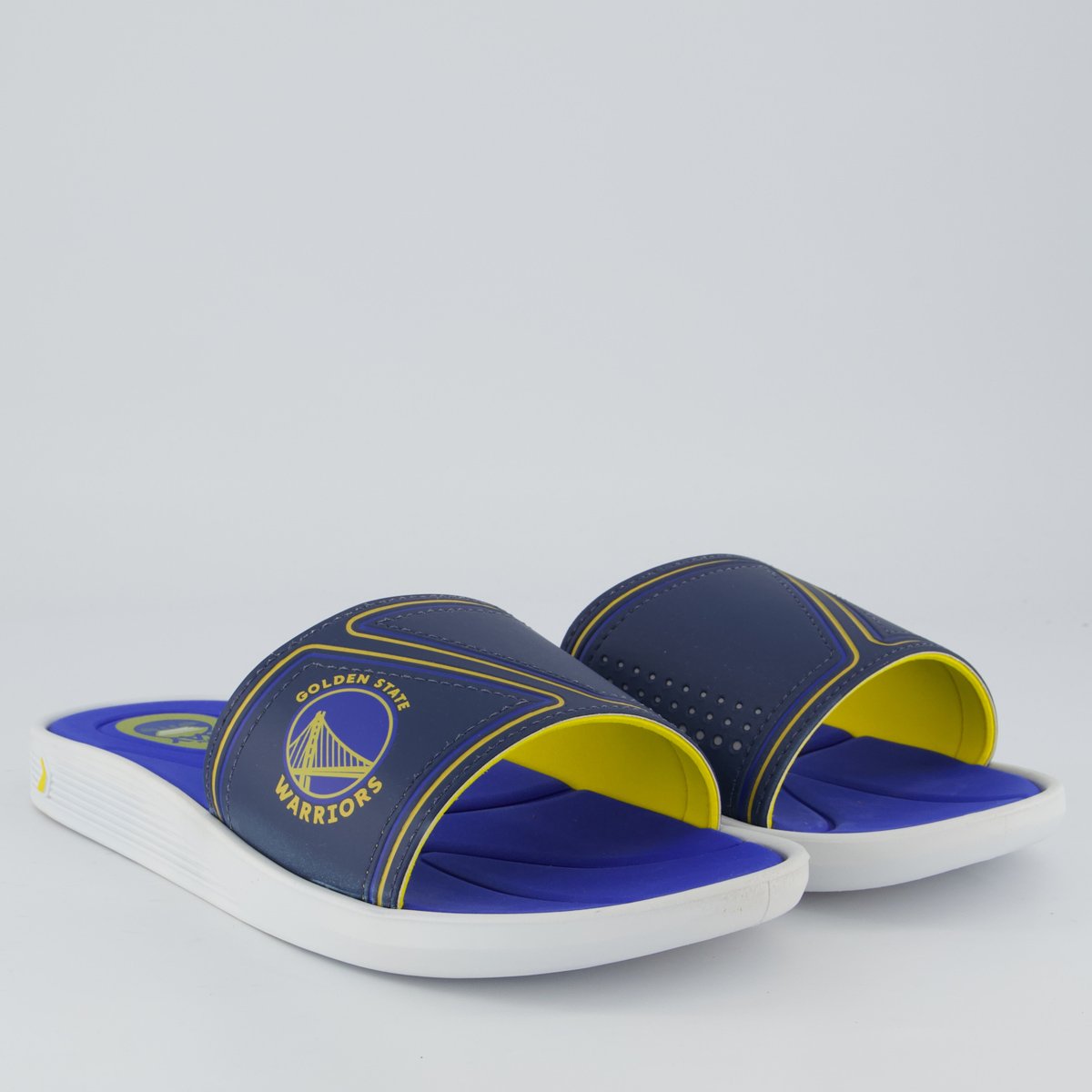 Chinelo Rider Slide Pump NBA Golden State Warriors III Azul e Branco Azul 3
