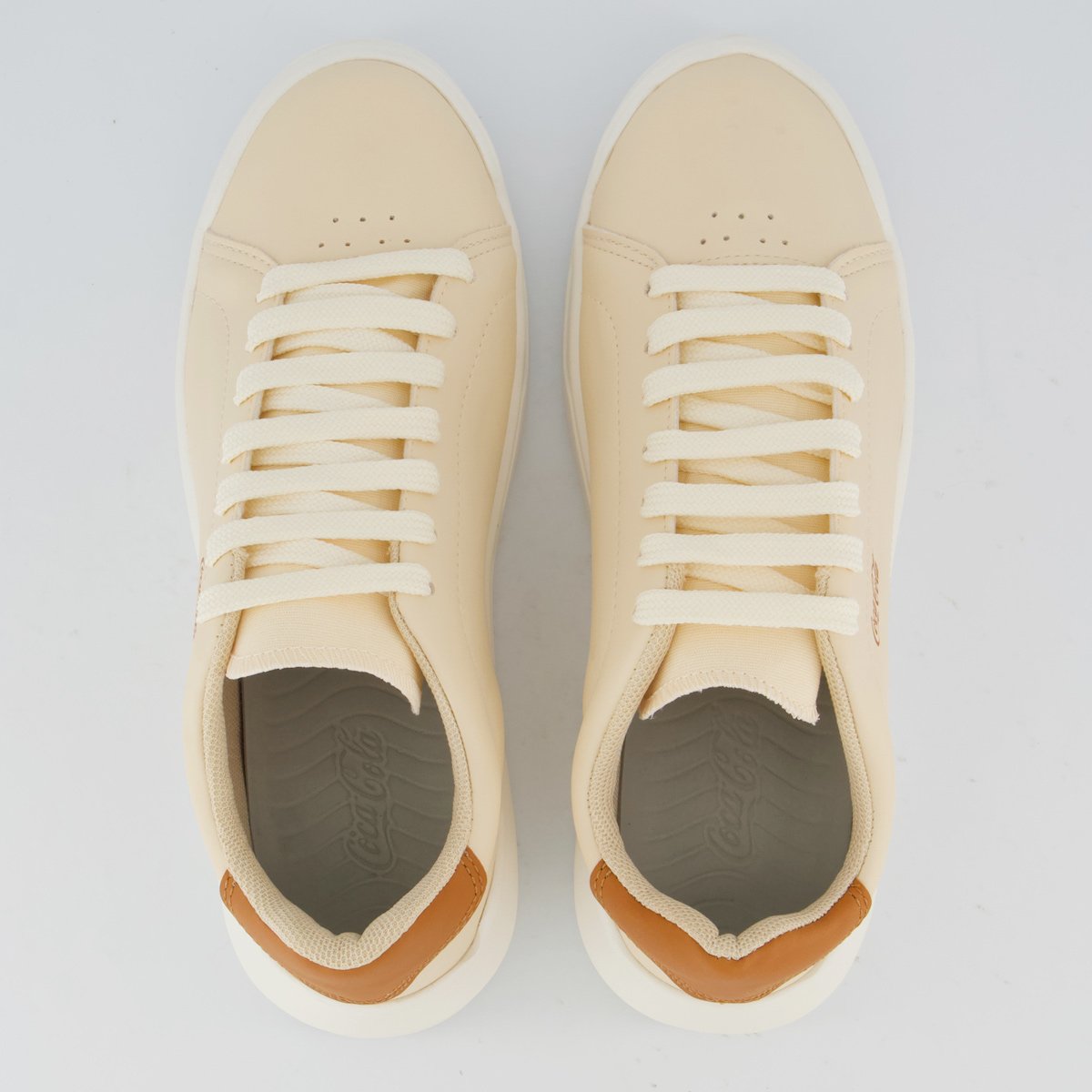 Tênis Coca Cola Lander Town Feminino Bege e Marrom Bege 4