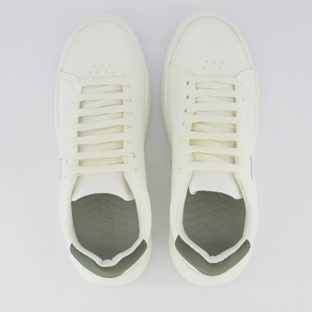 Tênis Coca Cola Lander Town Feminino Branco e Verde Branco 4