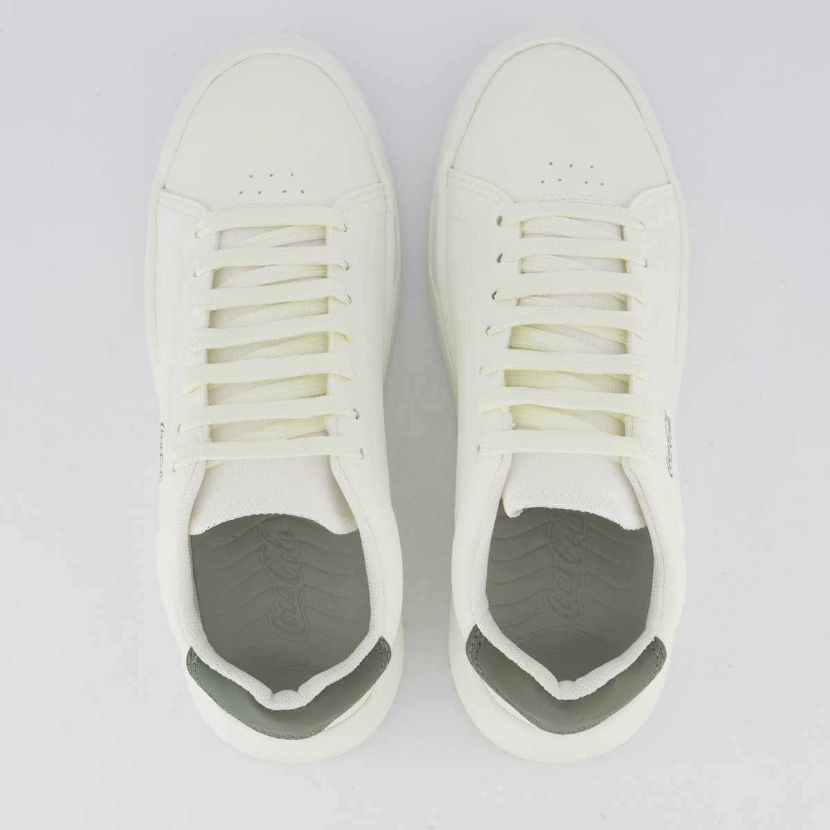 Tênis Coca Cola Lander Town Feminino Branco e Verde Branco 4