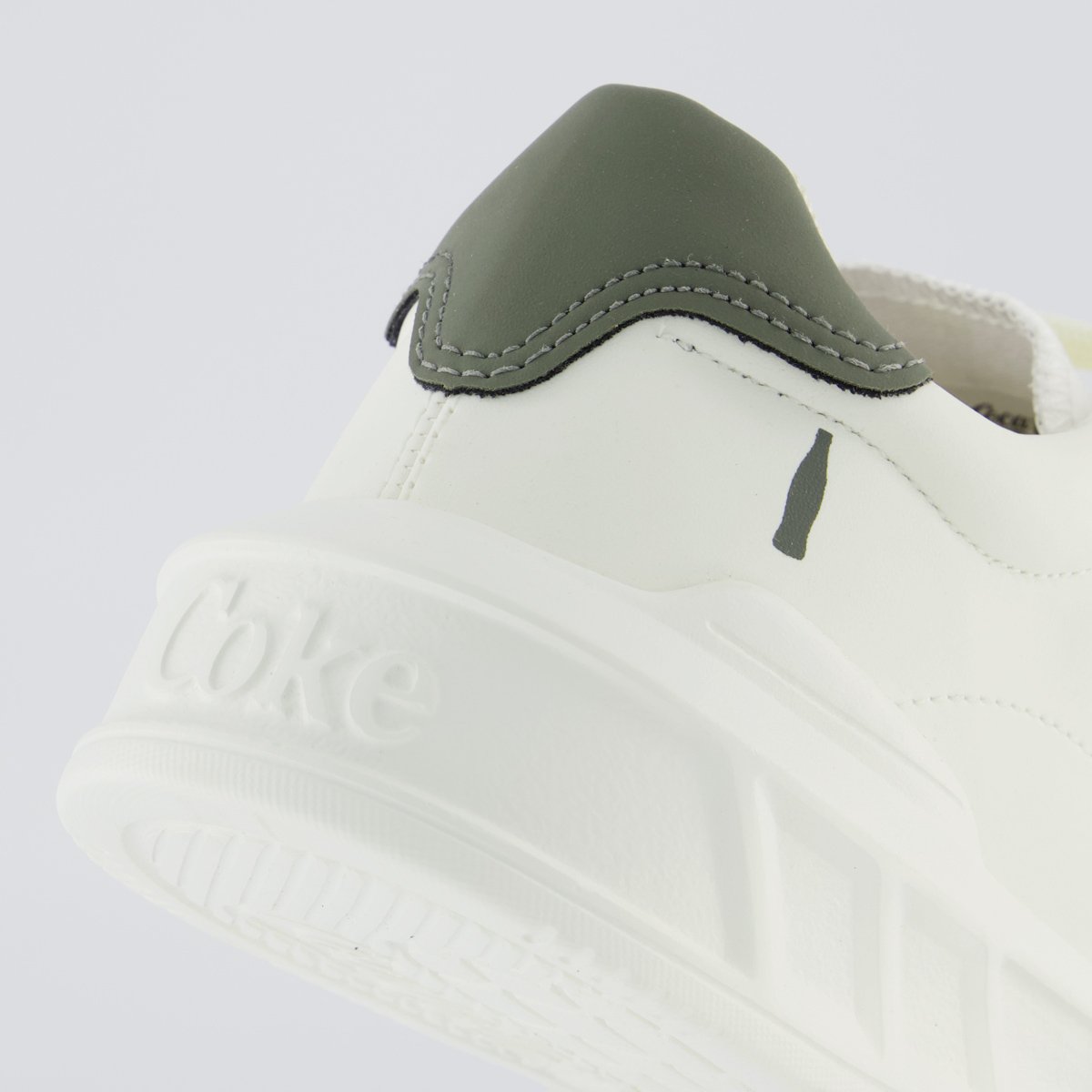 Tênis Coca Cola Lander Town Feminino Branco e Verde Branco 6