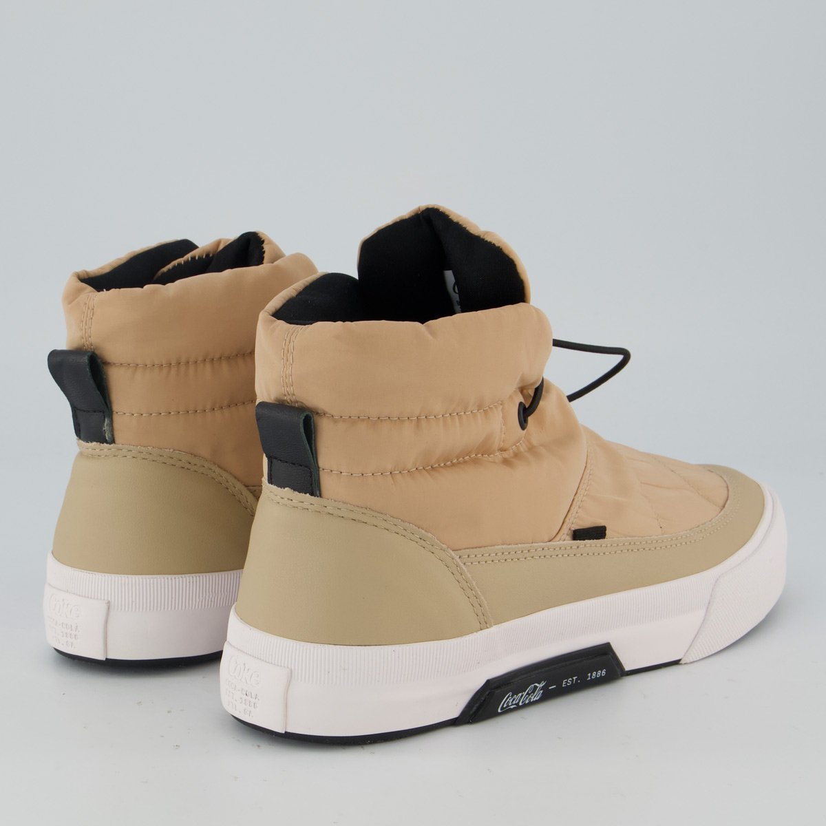 Tênis Coca Cola Dublin Puffer Feminino Bege Bege 3