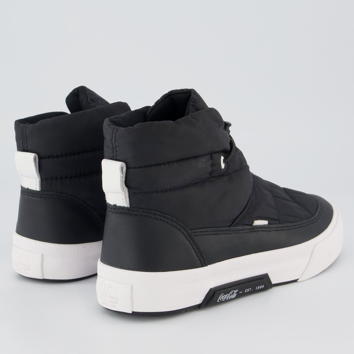 Tênis Coca Cola Dublin Puffer Feminino Preto Preto 3