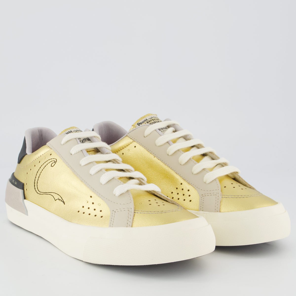 Tênis Coca Cola Lavine Feminino Dourado Dourado 2