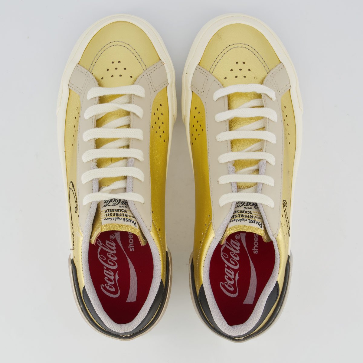 Tênis Coca Cola Lavine Feminino Dourado Dourado 4