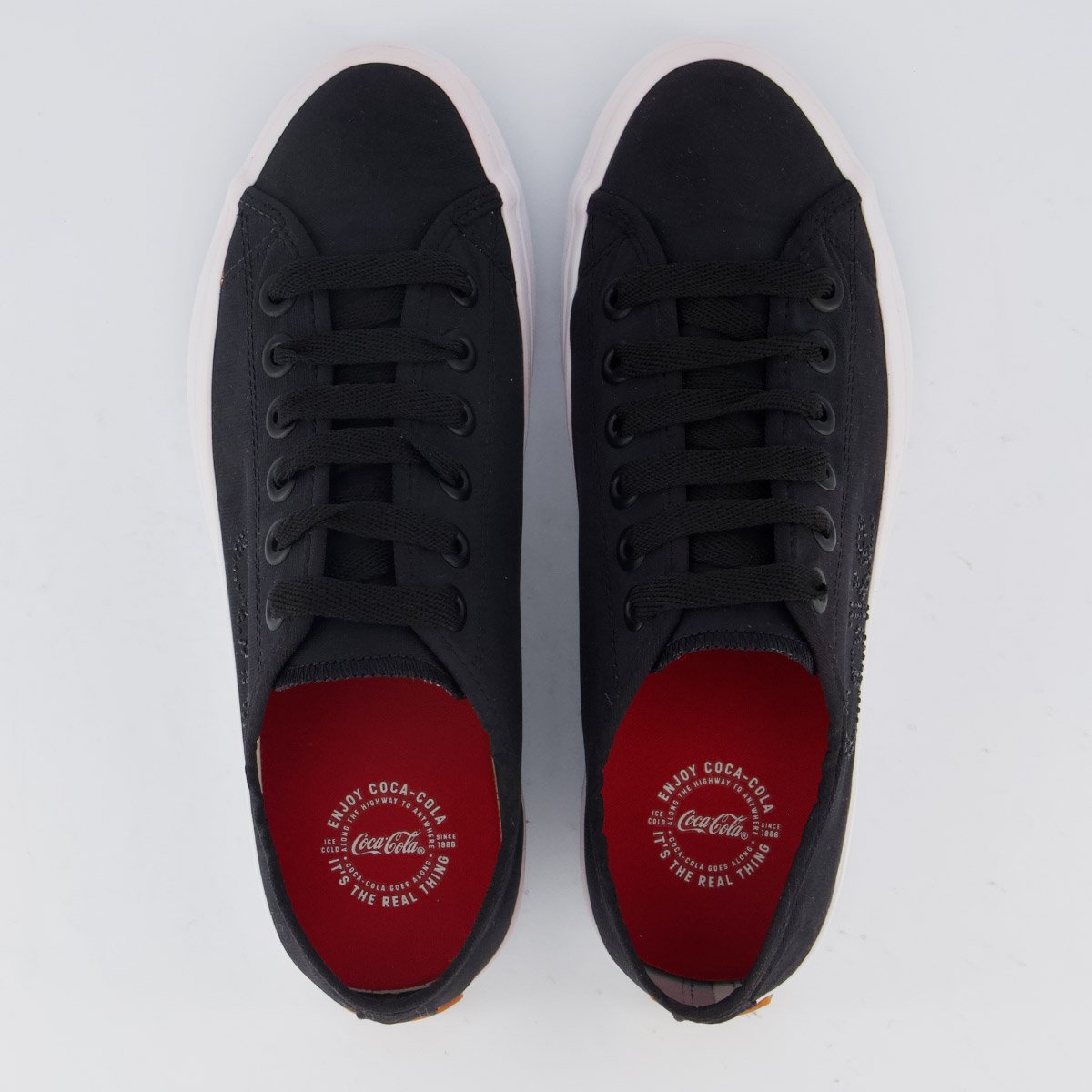Tênis Coca Cola Stream Twill Feminino Preto Preto 4