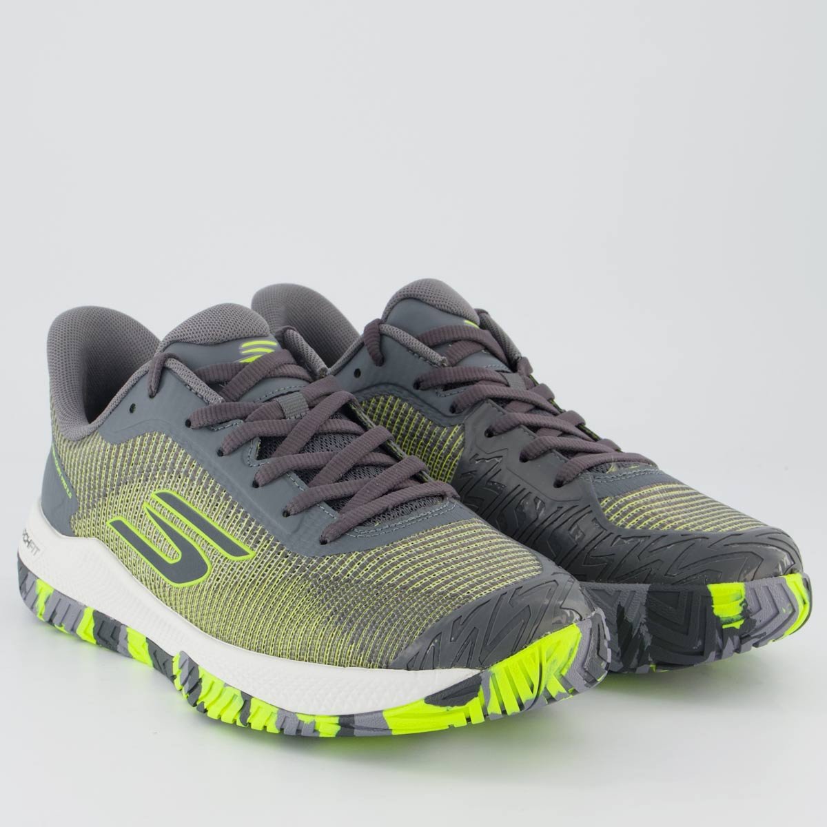 Tênis Skechers Viper Court Pro 2.0 Cinza Cinza/Verde 2