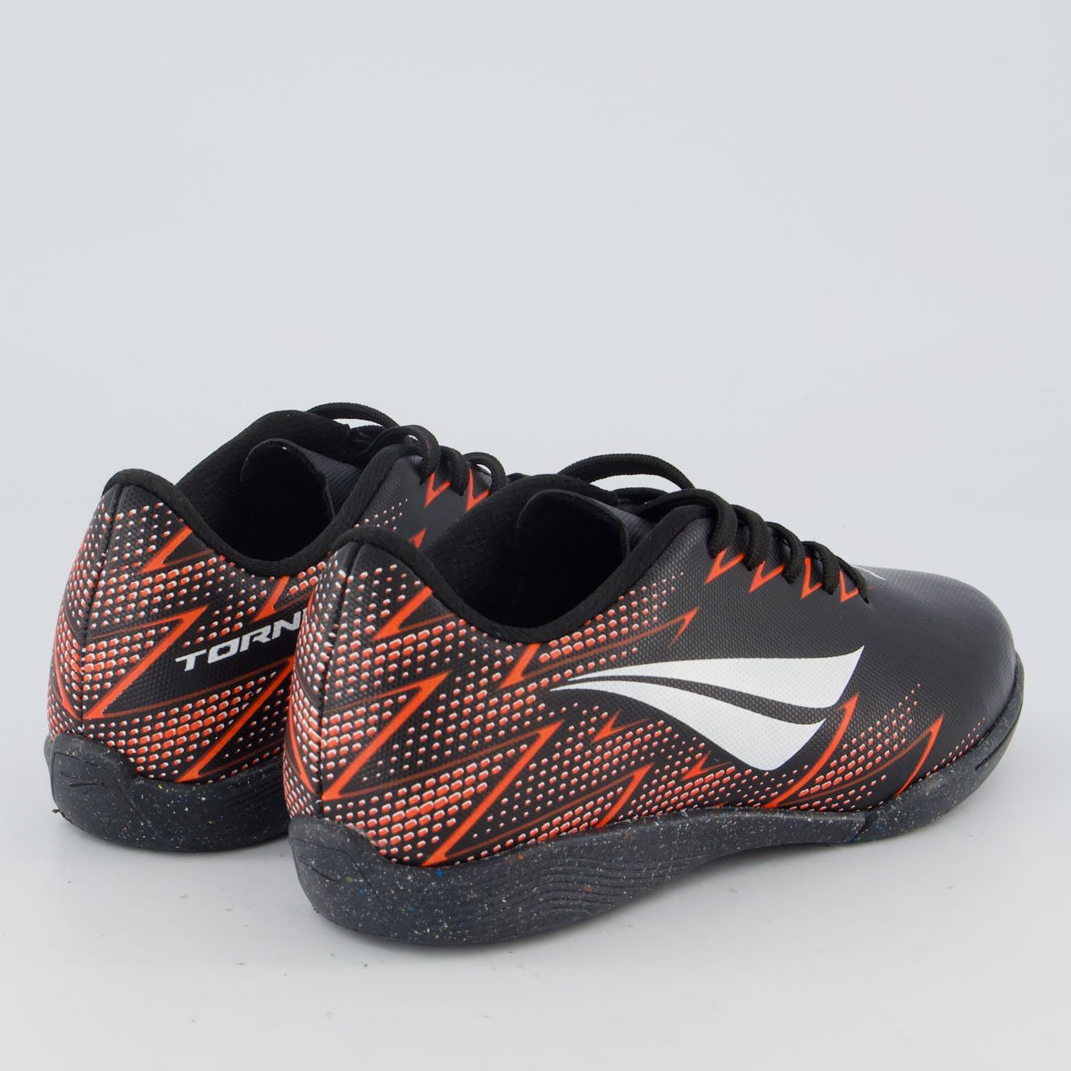 Chuteira Penalty Tornado Y-2 Futsal Juvenil Preta e Branca Preto 3