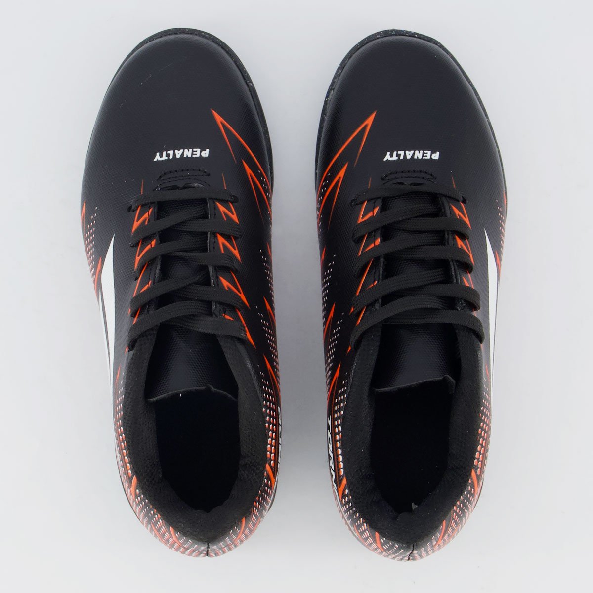 Chuteira Penalty Tornado Y-2 Futsal Juvenil Preta e Branca Preto 4