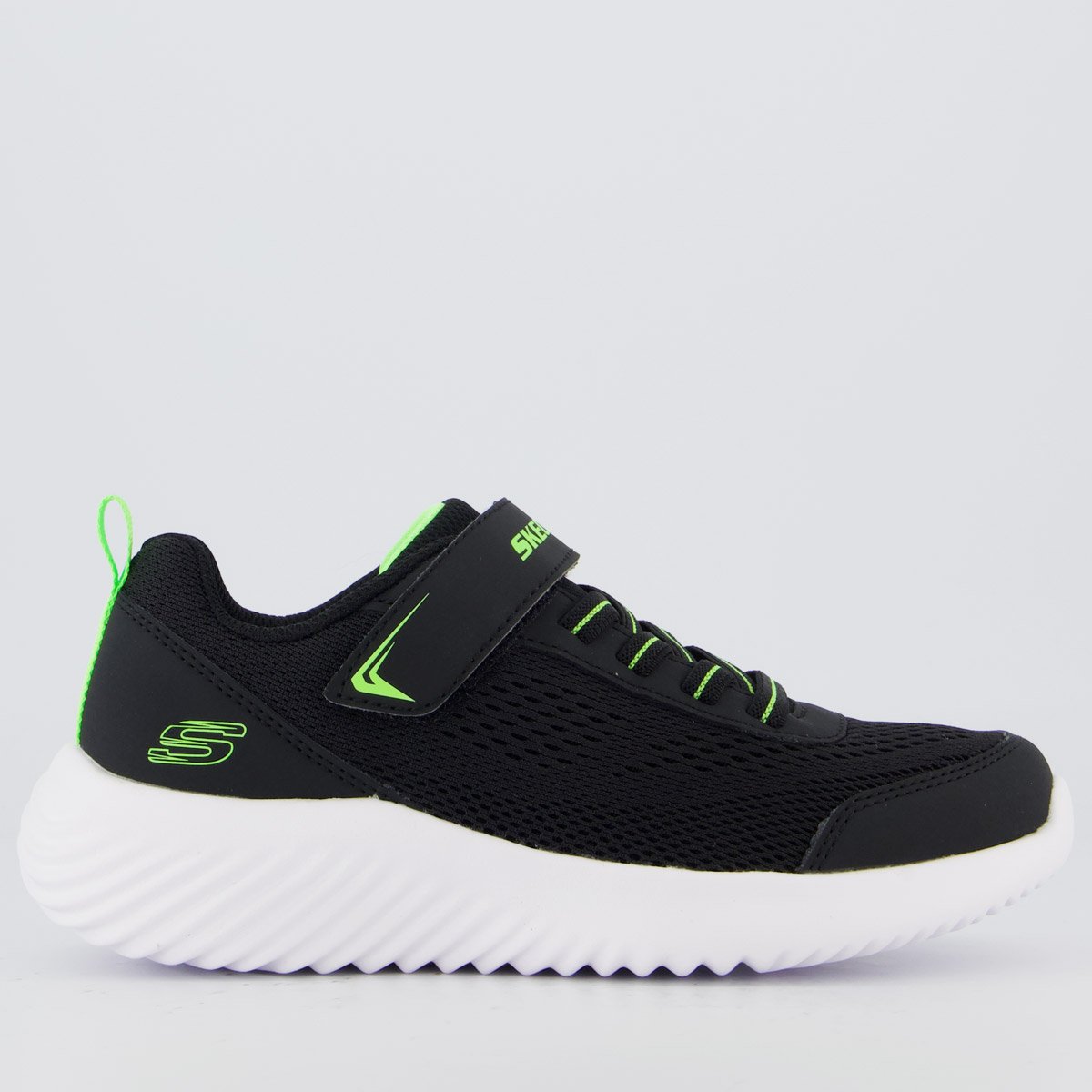 Tênis Skechers Bounder Quantarun Infantil Preto
