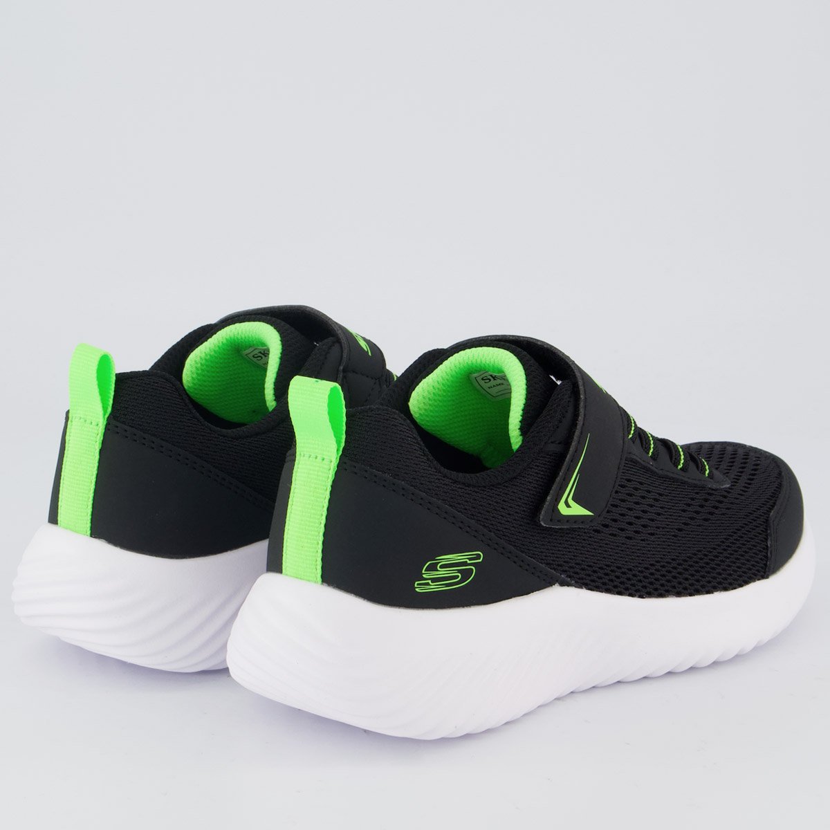 Tênis Skechers Bounder Quantarun Infantil Preto Preto 3
