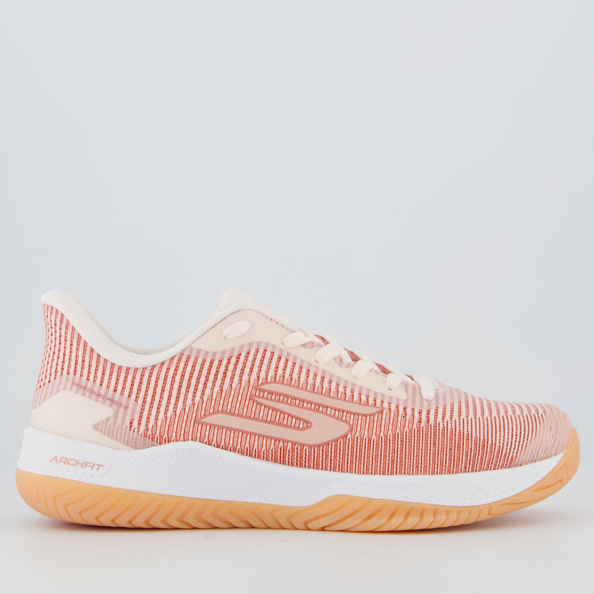 Tênis Skechers Viper Court Pro 2.0 Feminino Rosa Claro