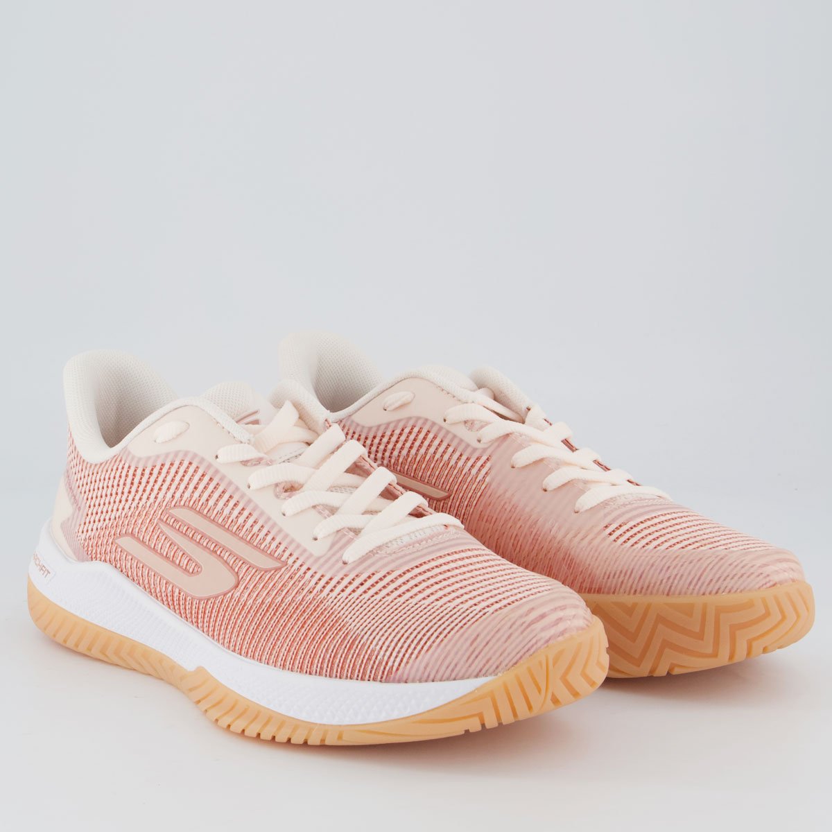 Tênis Skechers Viper Court Pro 2.0 Feminino Rosa Claro Pêssego 2