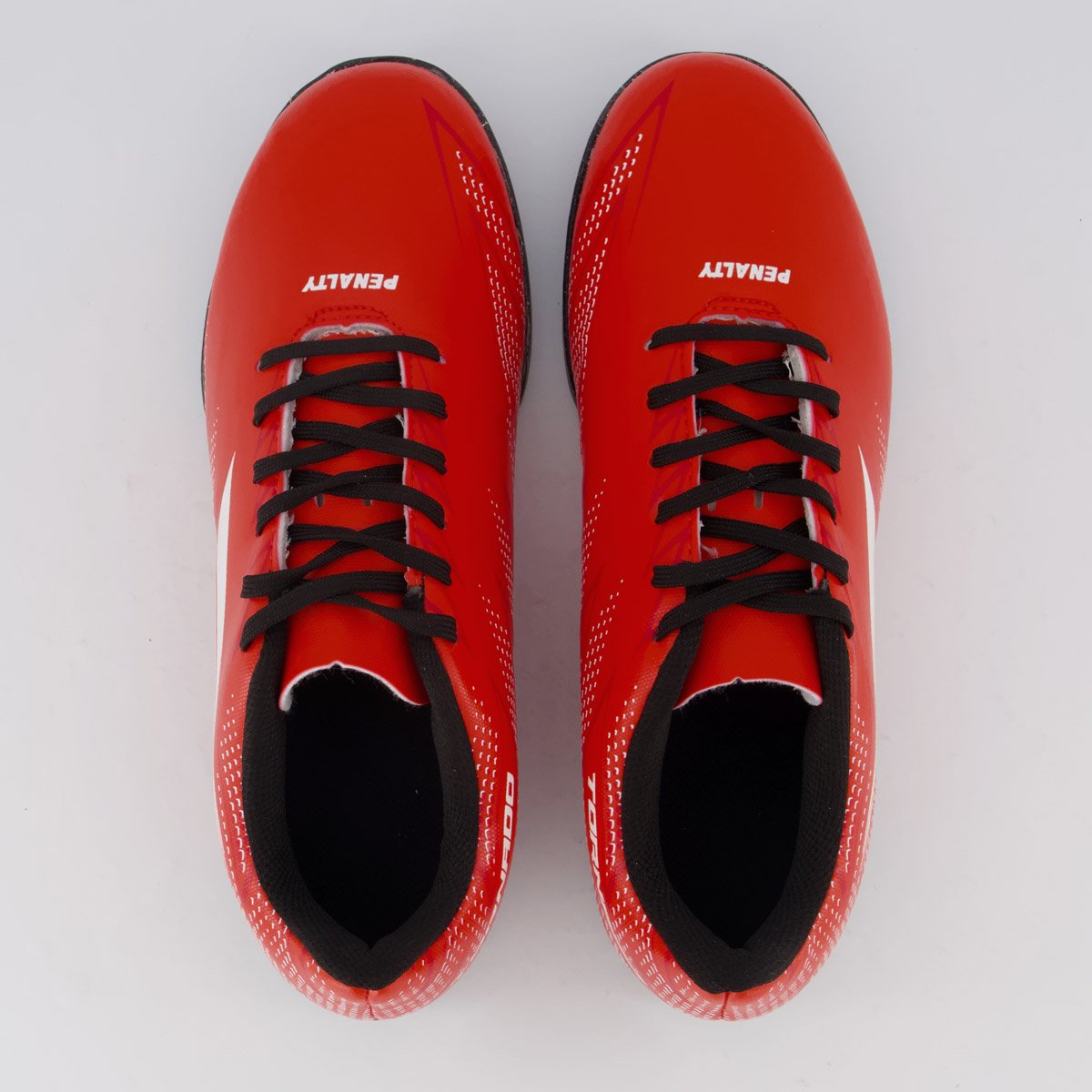 Chuteira Penalty Tornado Y-2 Futsal Vermelha e Branca Vermelho 4