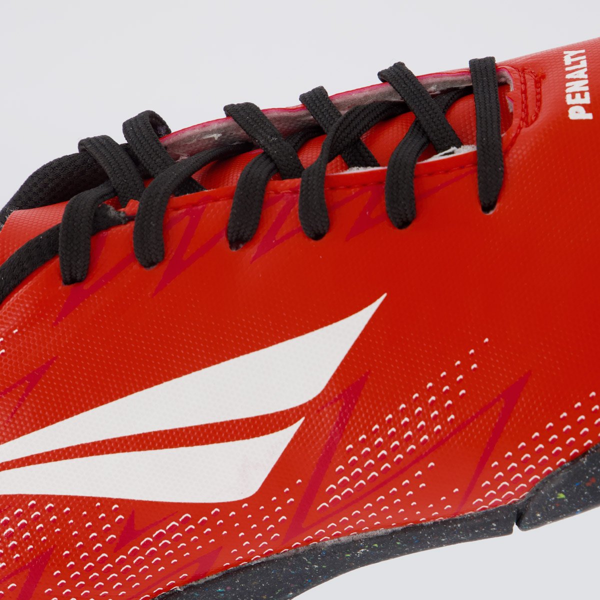 Chuteira Penalty Tornado Y-2 Futsal Vermelha e Branca Vermelho 7