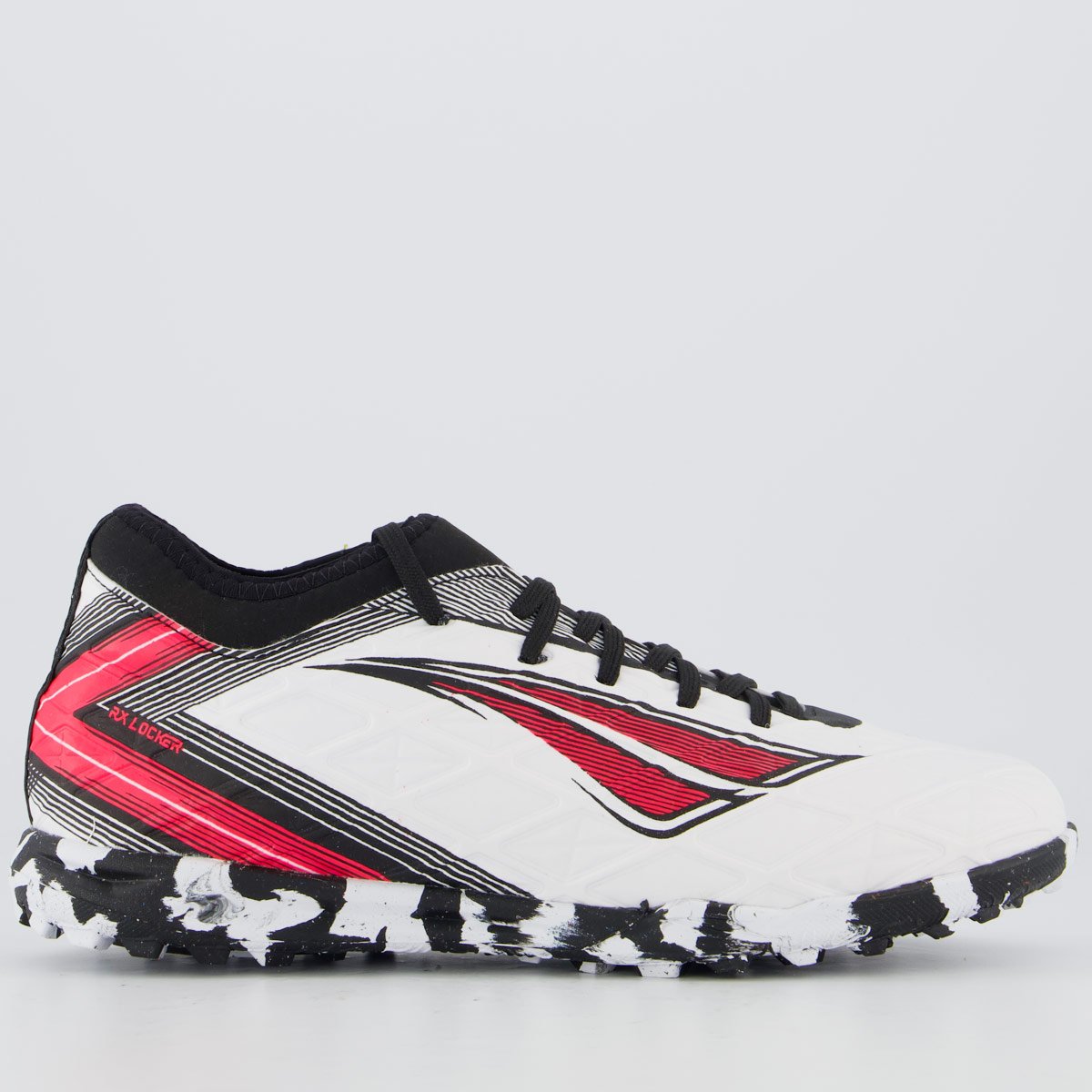 Chuteira Penalty Society RX Locker Y-5 Branca e Preta