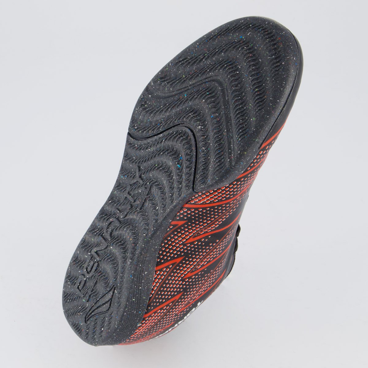 Chuteira Penalty Tornado Y-2 Futsal Preta e Branca Preto/Vermelho 5