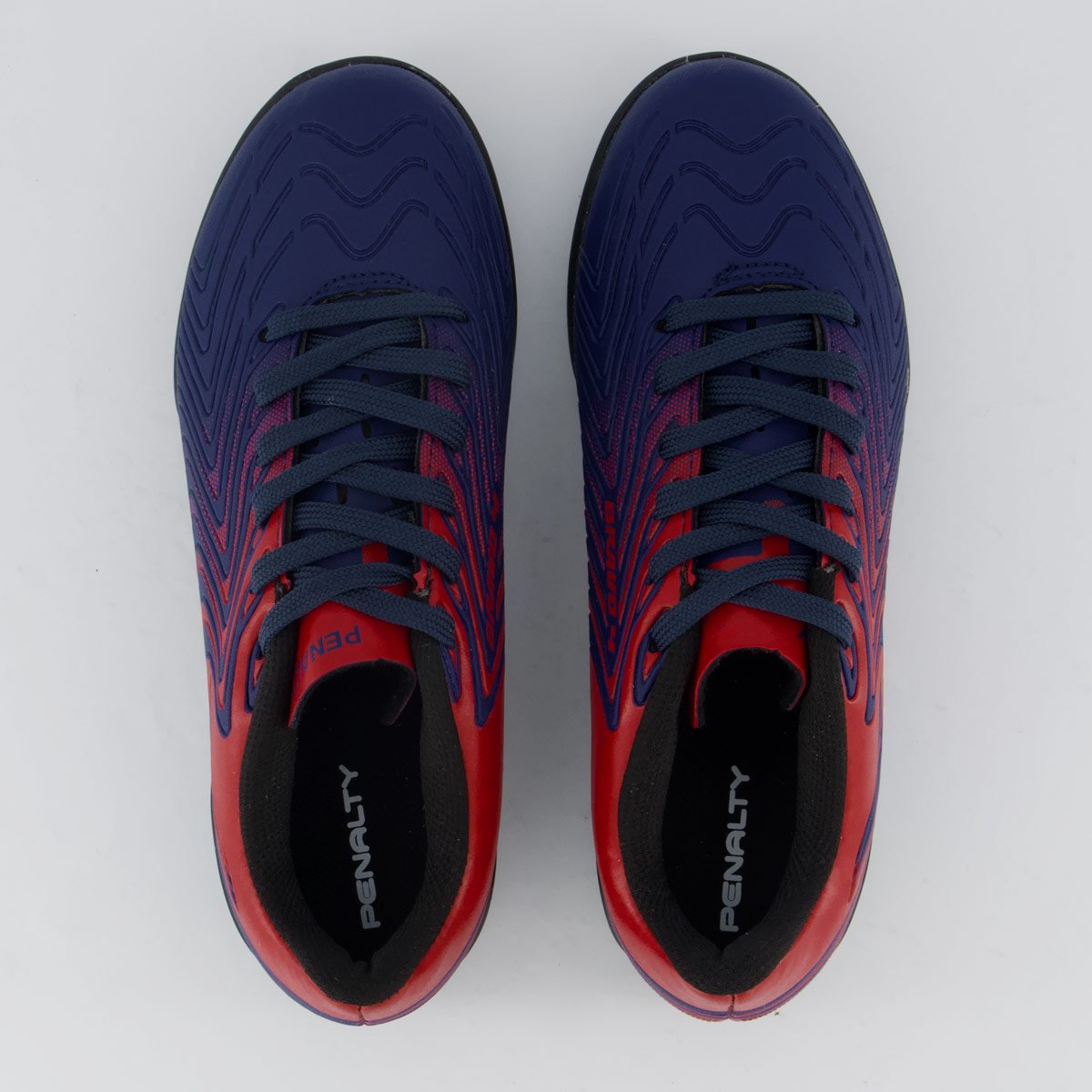 Chuteira Penalty Bravo Y-4 Society Juvenil Marinho Azul Marinho/Vermelho 4