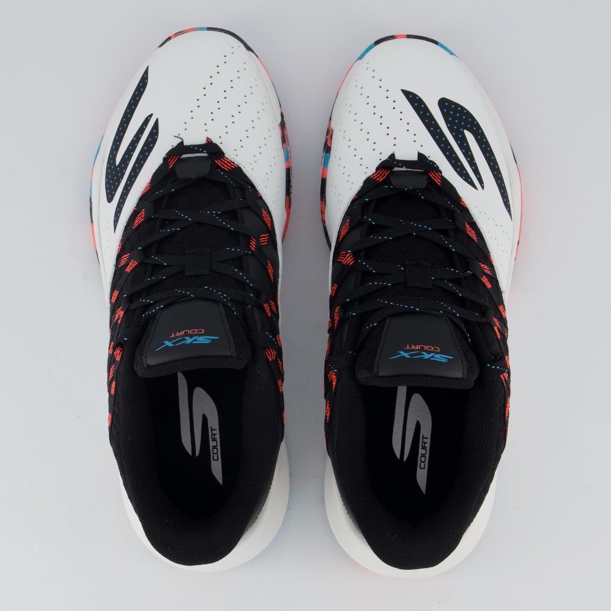 Tênis Skechers Viper Court Rally Preto e Branco Preto 4