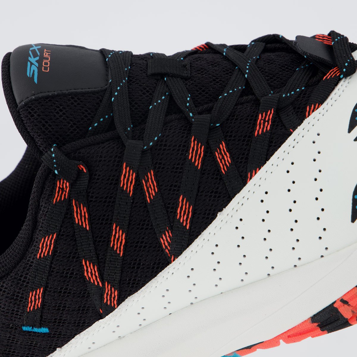 Tênis Skechers Viper Court Rally Preto e Branco Preto 7