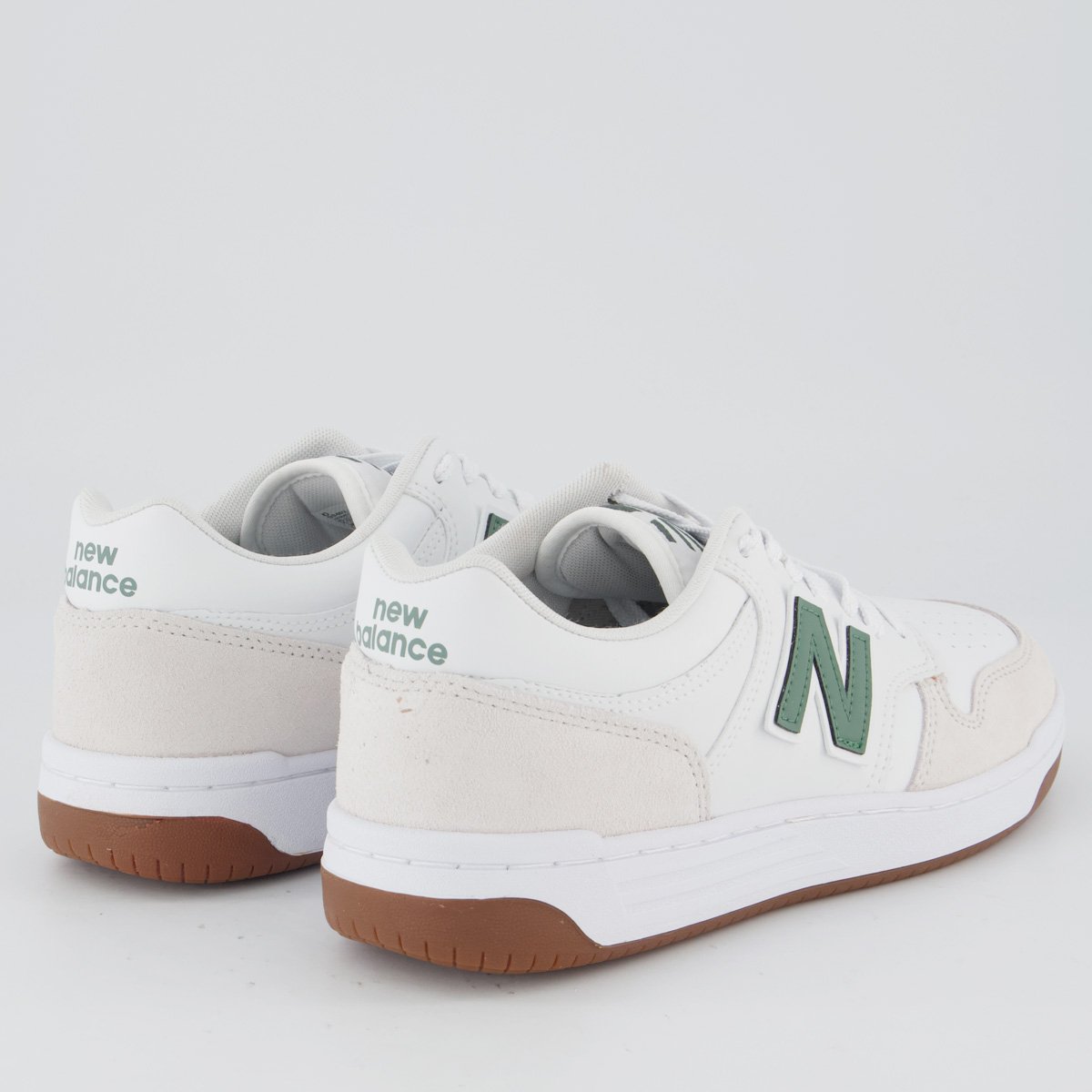 Tênis New Balance 480 Low Branco e Verde Branco 3