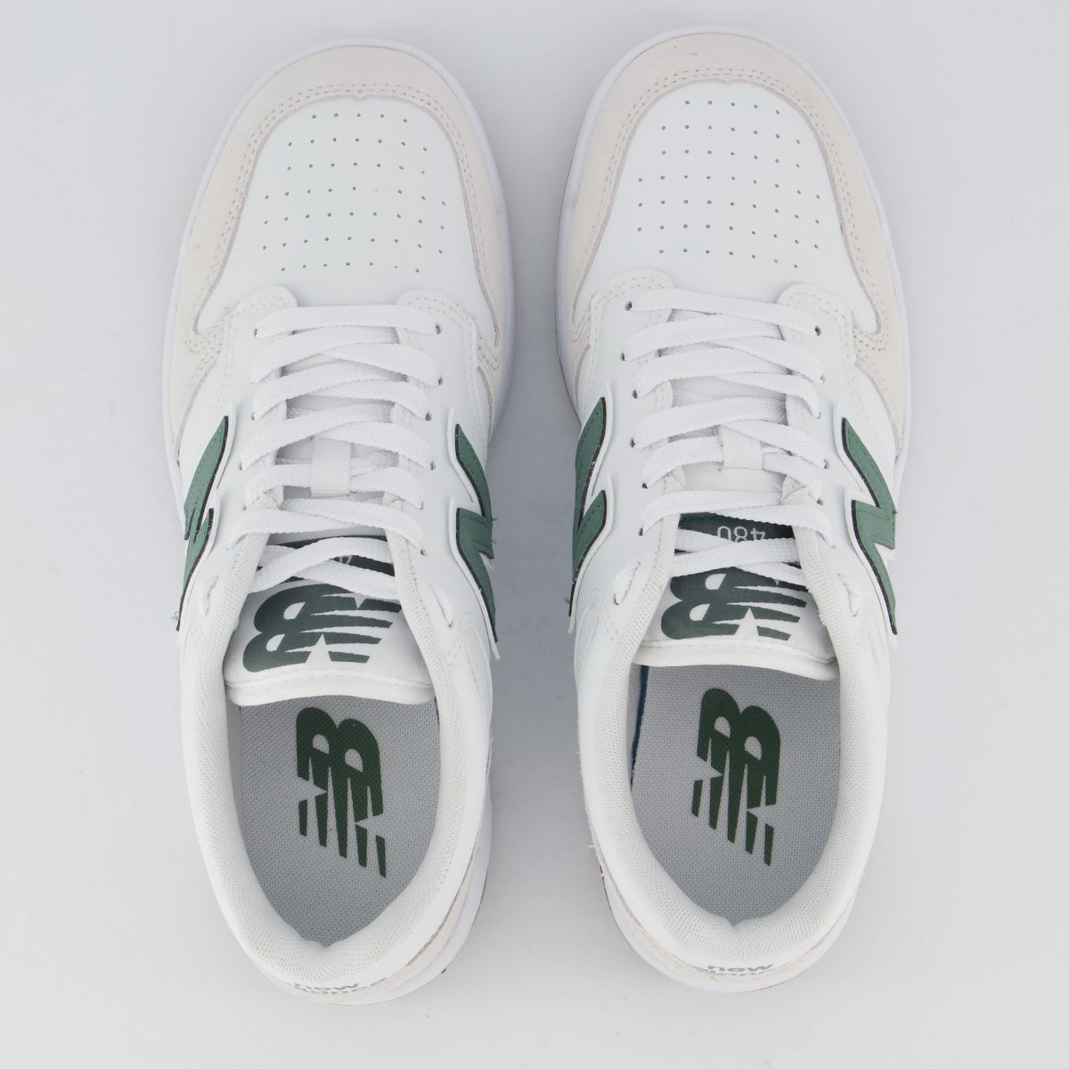 Tênis New Balance 480 Low Branco e Verde Branco 4