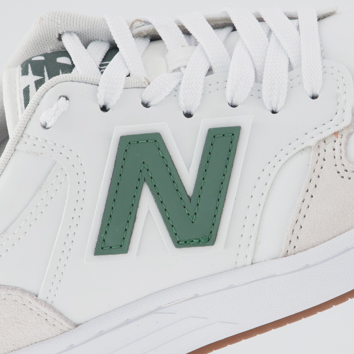 Tênis New Balance 480 Low Branco e Verde Branco 7