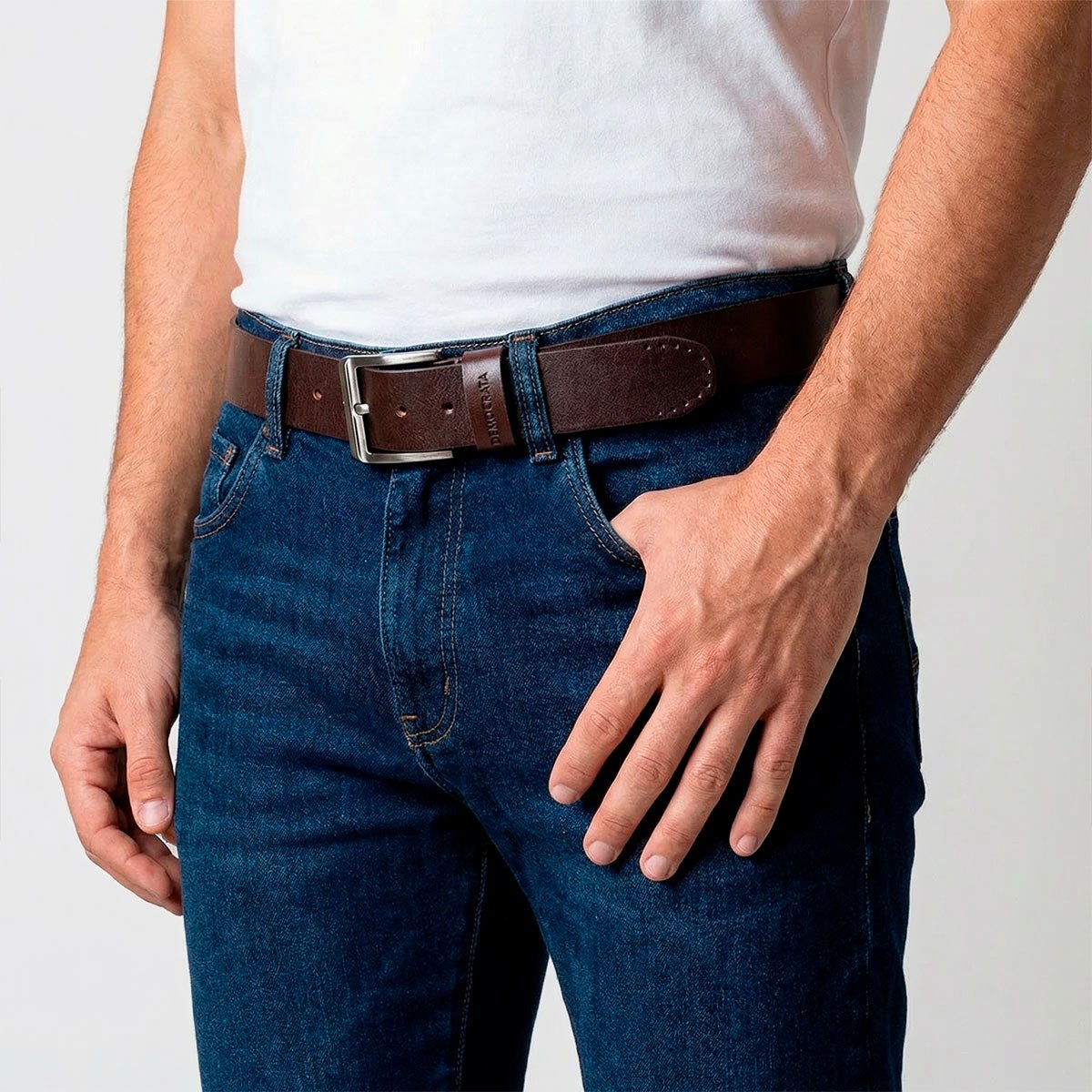 Cinto Democrata Denin Marrom Marrom 2