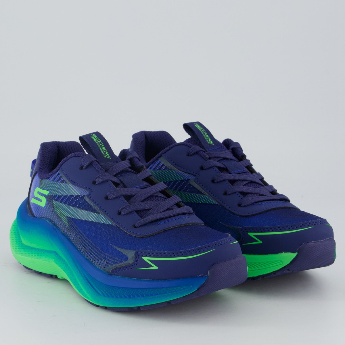 Tênis Skechers Max Cushioning Ascender Infantil Azul Azul 2