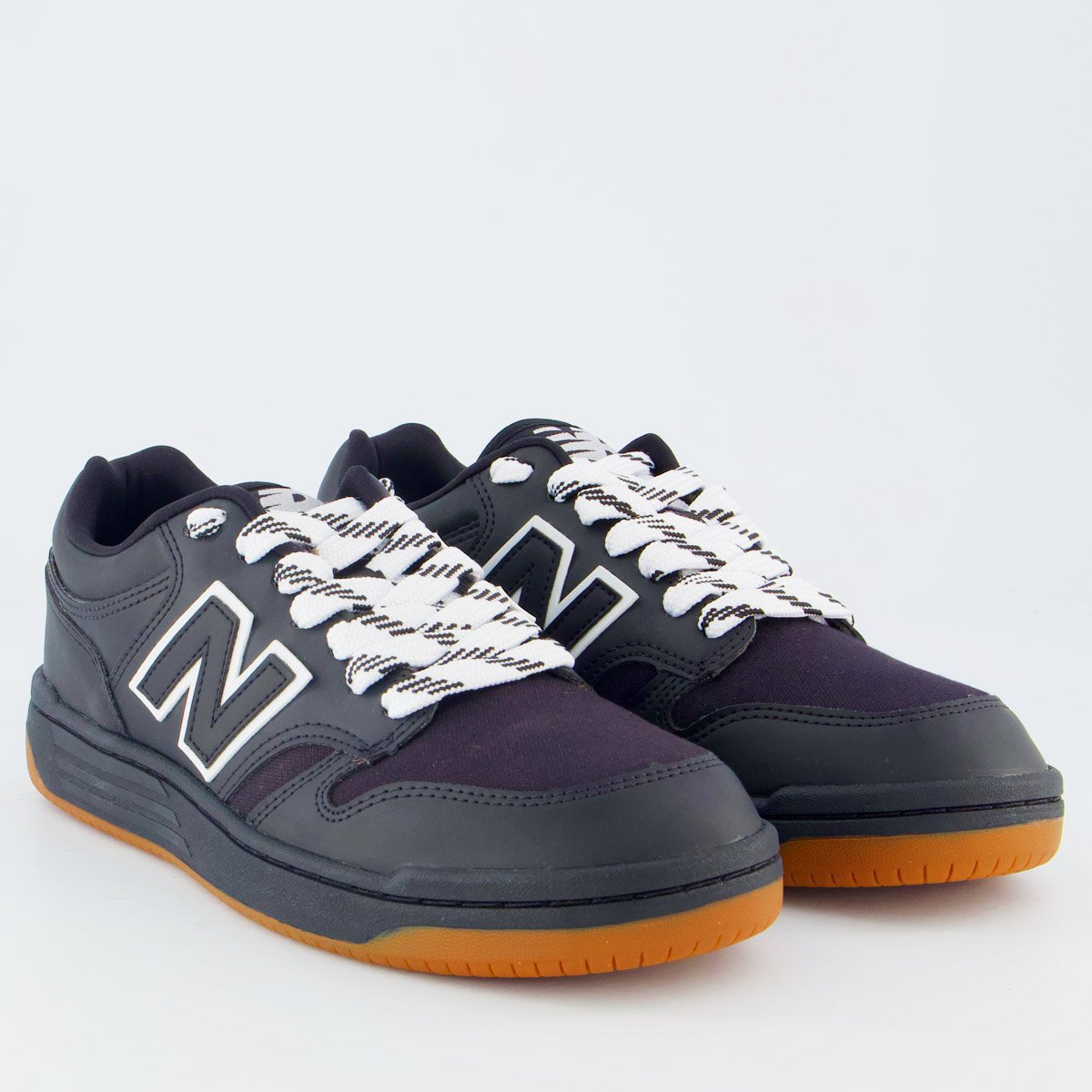 Tênis New Balance 480 Low U Preto e Branco Preto 2